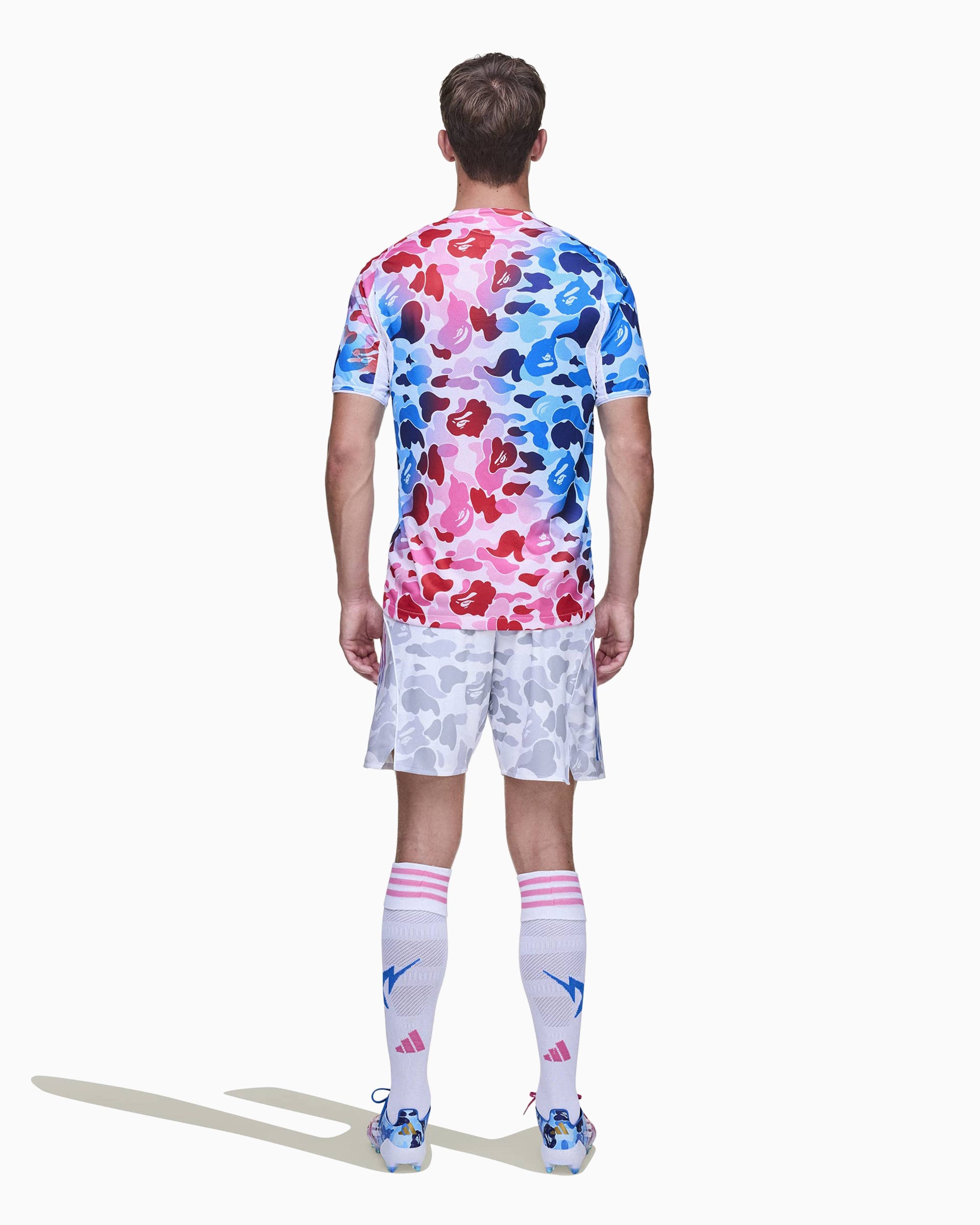 adidas Originals x BAPE Football Graphic Slim Men's Jersey T-Shirt