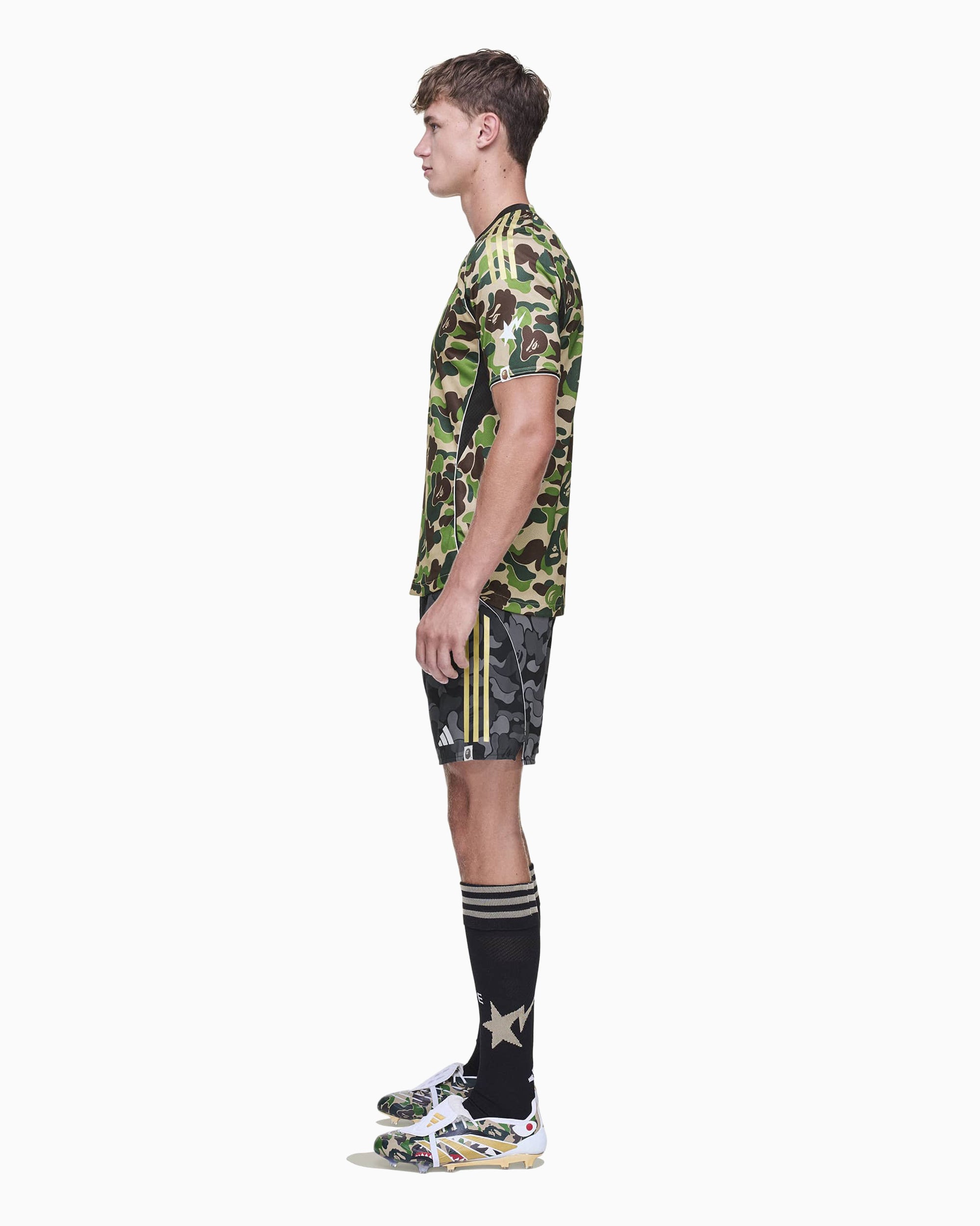adidas Originals x BAPE Football Graphic Slim Men's Jersey T-Shirt