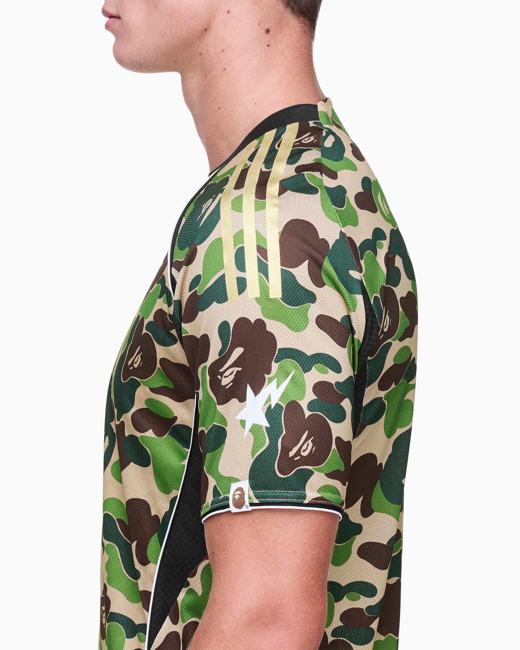 T-Shirts adidas Originals x BAPE Football Graphic Slim Men's Jersey T-Shirt - KB2202