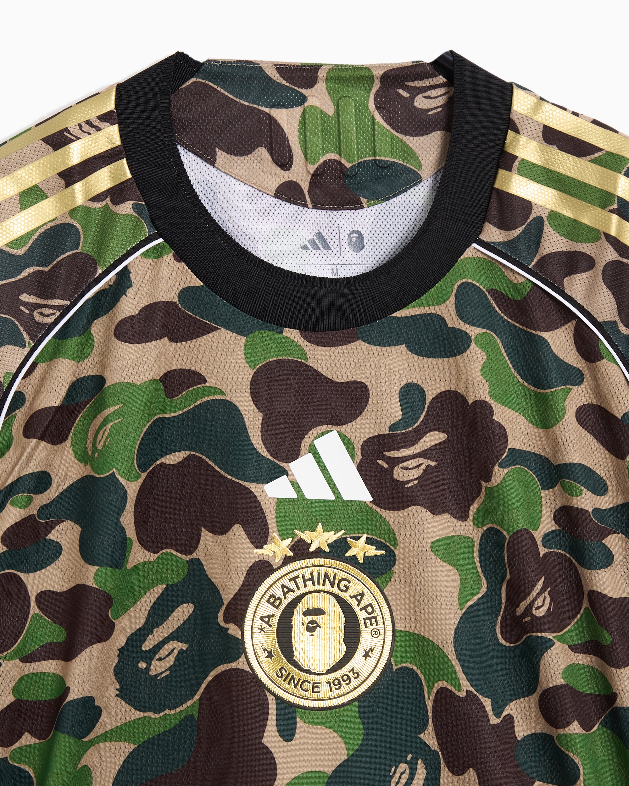 adidas Originals x BAPE Football Graphic Slim Men's Jersey T-Shirt