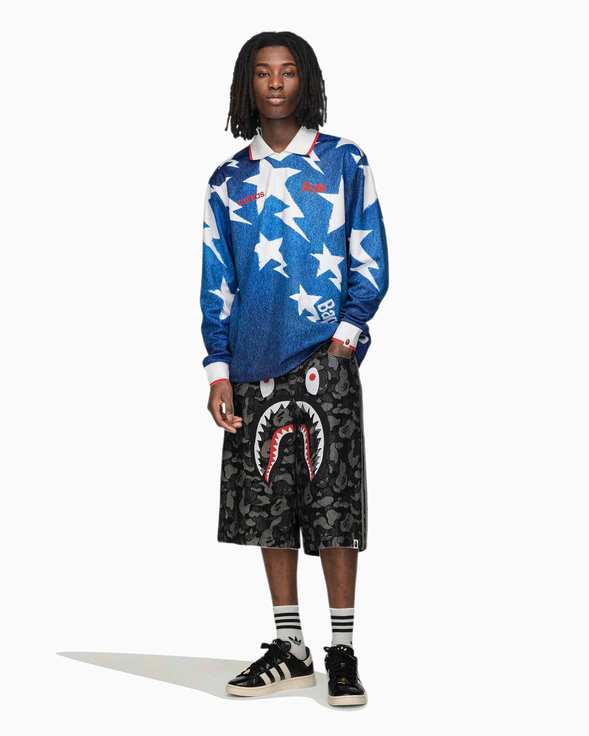 adidas Originals x BAPE Graphic Long-Sleeved Relaxed Men's Jersey T-Sh