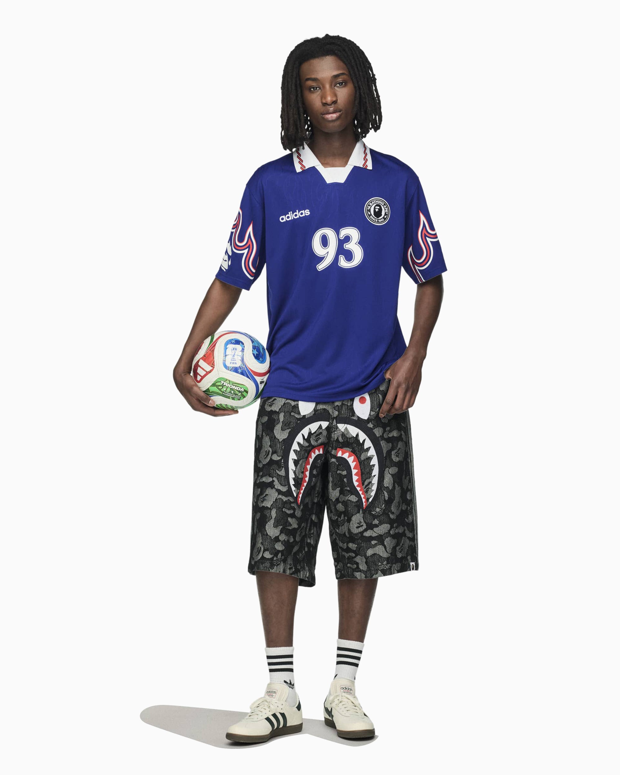adidas Originals x BAPE SSL Flame Graphic Relaxed Men's Jersey T-Shirt