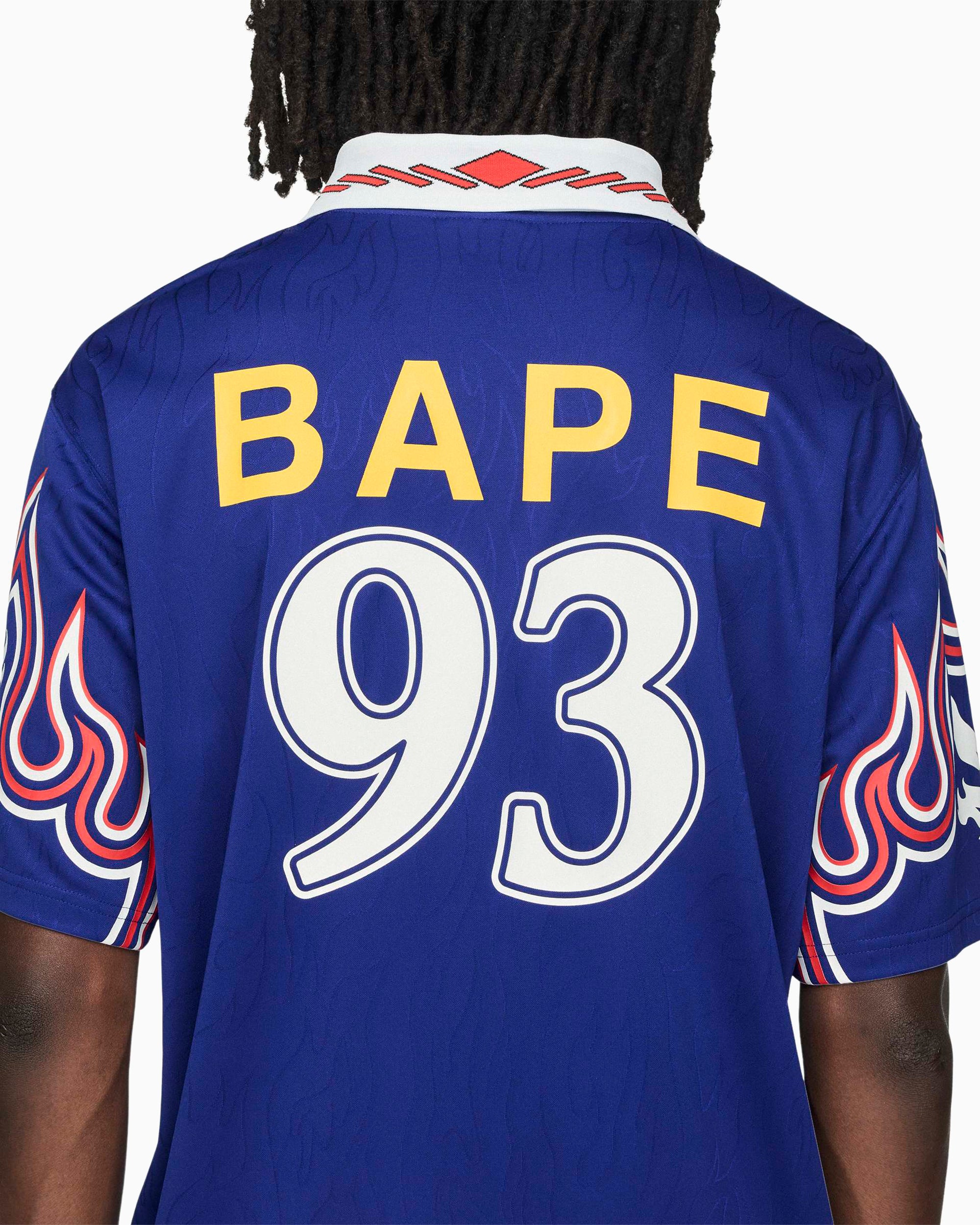 BAPE ユニフォーム 93 2XLサイス LINE CAMO JACQUARD RELAXED FIT FOOTBALL JERSEY – eu.bape.com