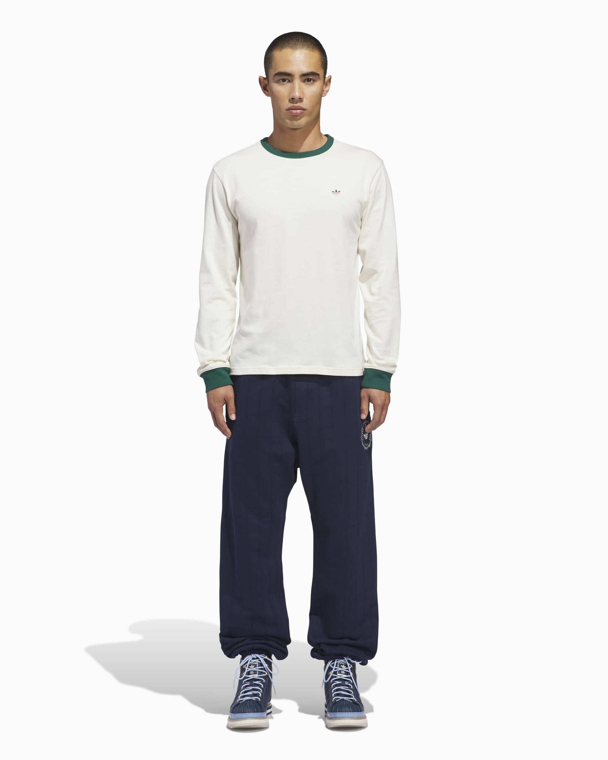 adidas Originals x CLOT Rib Logo Long-Sleeved Unisex T-Shirt