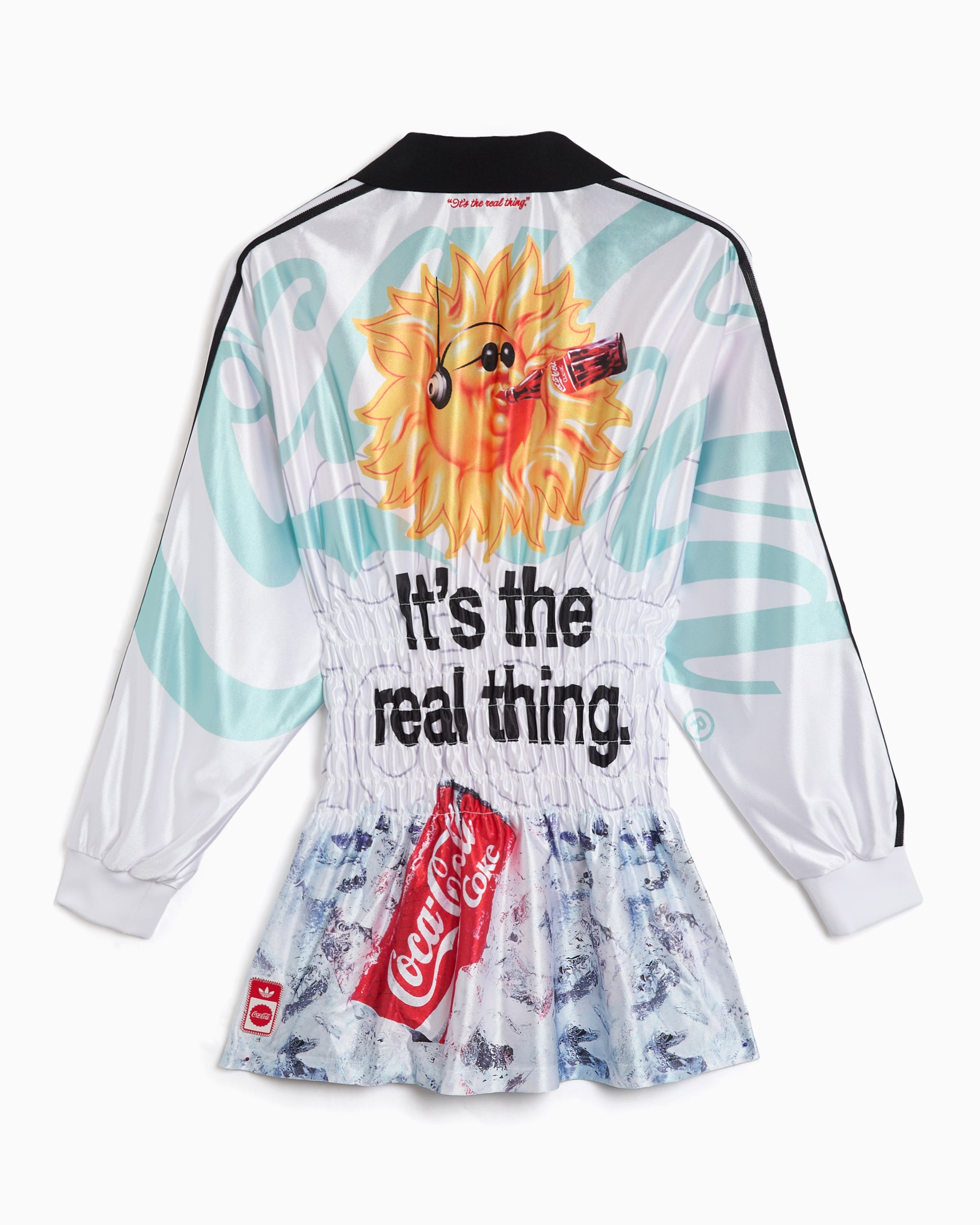 T-Shirts adidas Originals x Coca-Cola Mash Up Smoked Graphic Long-Sleeved Slim Women's Jersey T-Shirt - KY7547