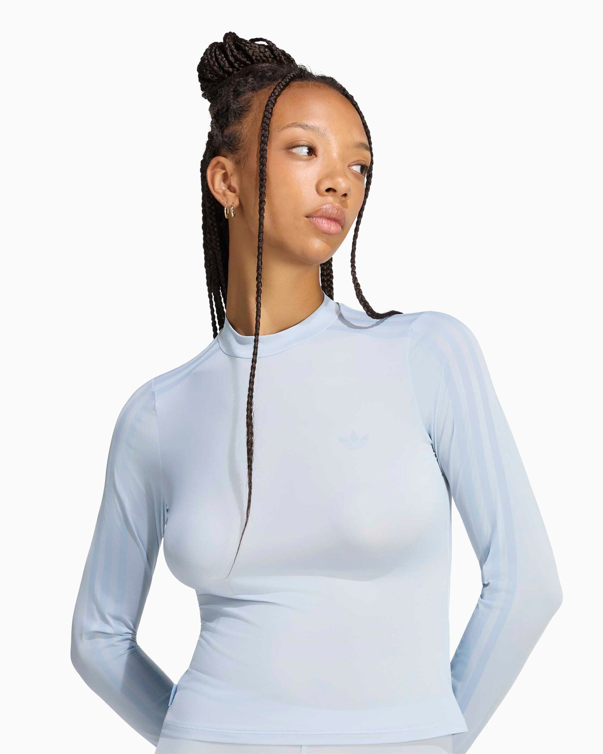 T-Shirts adidas Originals x JENNIE Adiluna Season 2 Long-Sleeved Slim Women's T-Shirt - LD4970