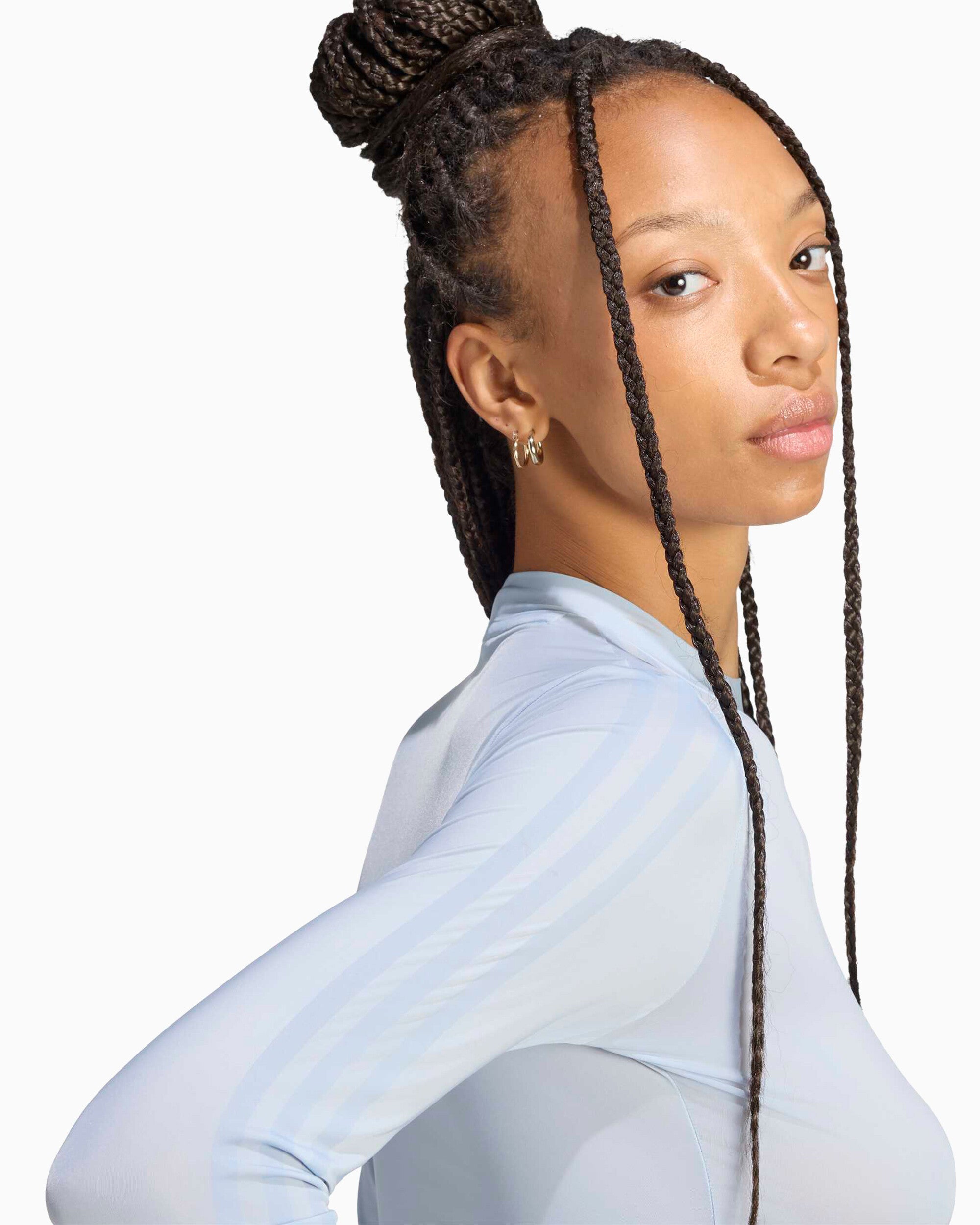 T-Shirts adidas Originals x JENNIE Adiluna Season 2 Long-Sleeved Slim Women's T-Shirt - LD4970