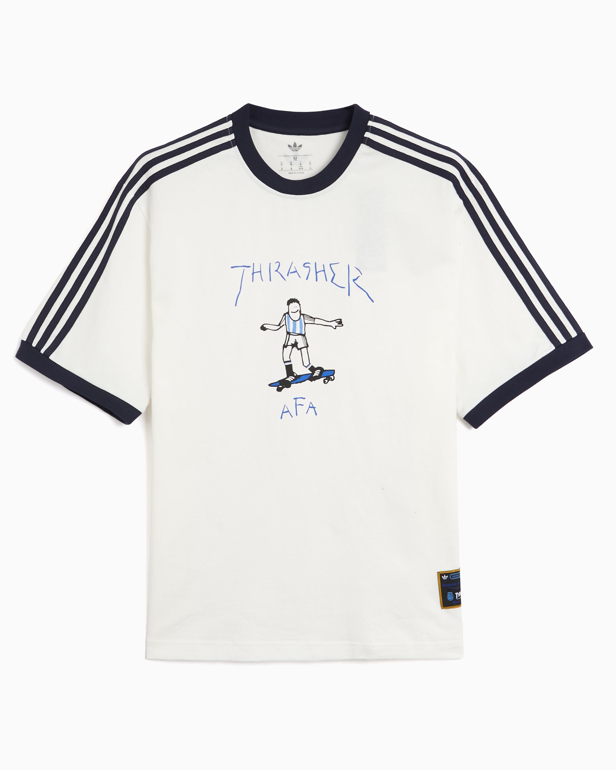 T-Shirts adidas Originals x Thrasher x AFA Argentina Relaxed Men's T-Shirt - KX4548
