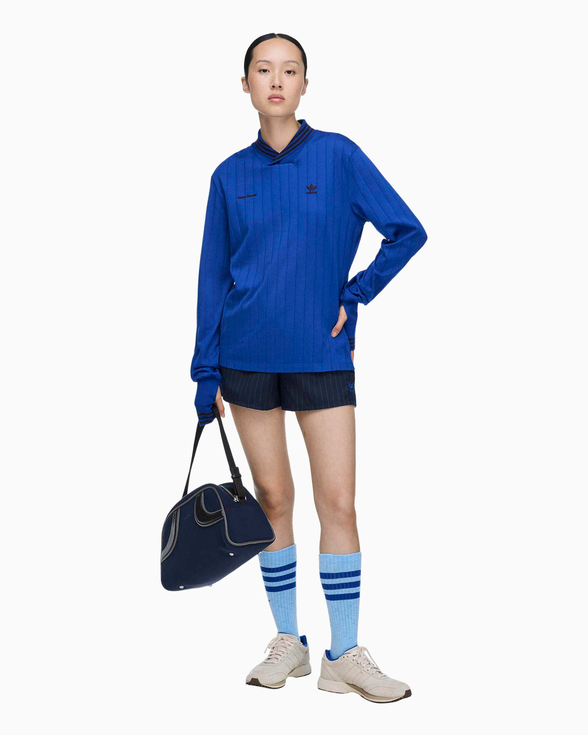 T-Shirts adidas Originals x Wales Bonner Football Long-Sleeved Men's T-Shirt - HY5015