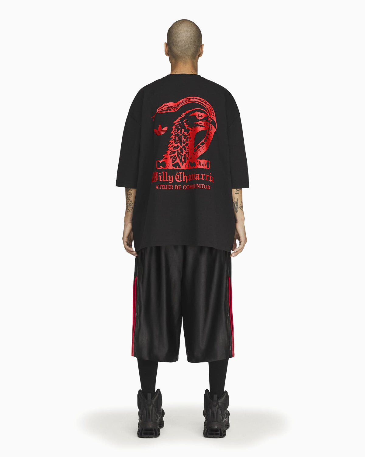 T-Shirts adidas Originals x Willy Chavarria "Atelier" Graphic Oversize Men's T-Shirt - LC8135