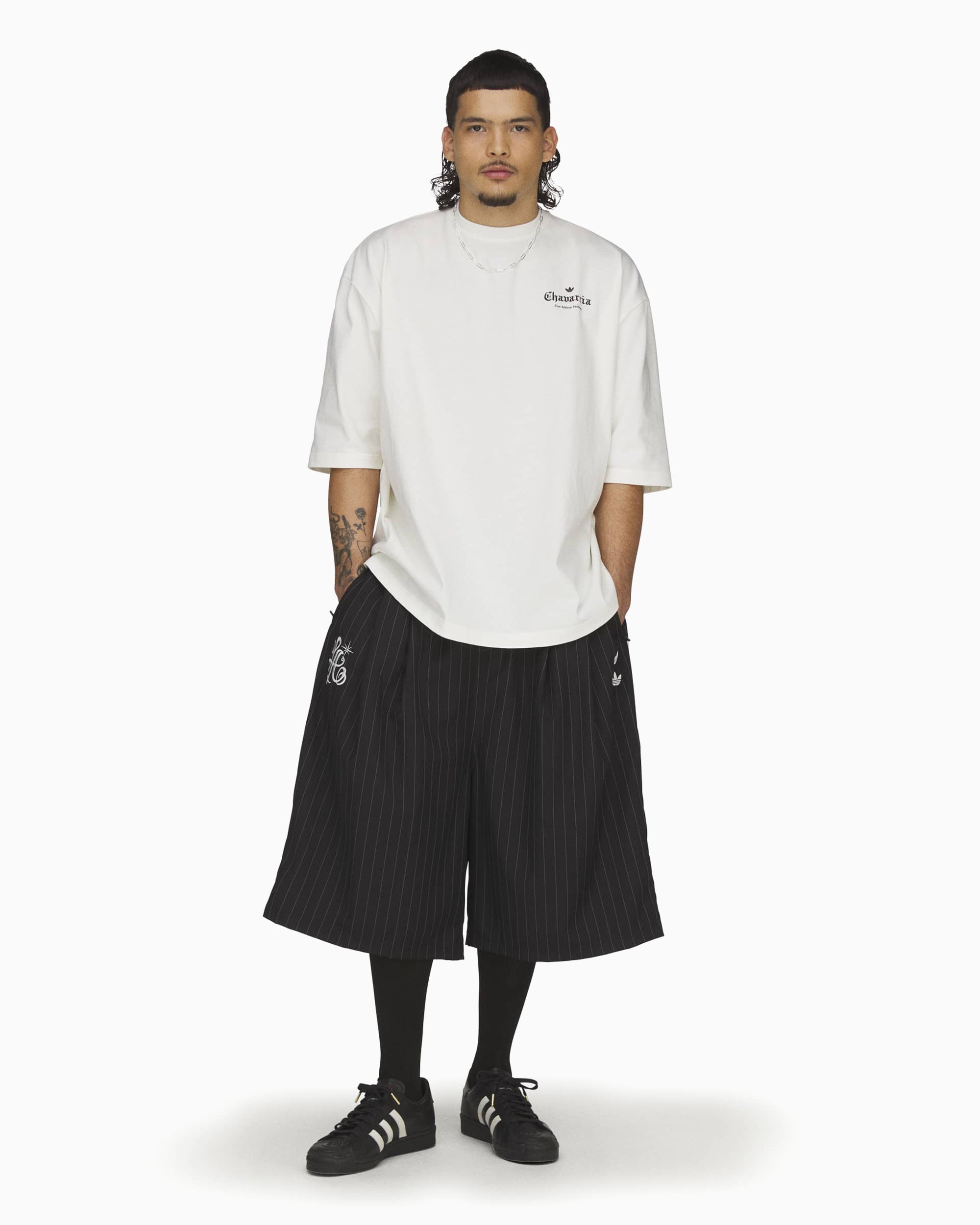 adidas Originals x Willy Chavarria Logo Half-Sleeved Oversize Men's T-