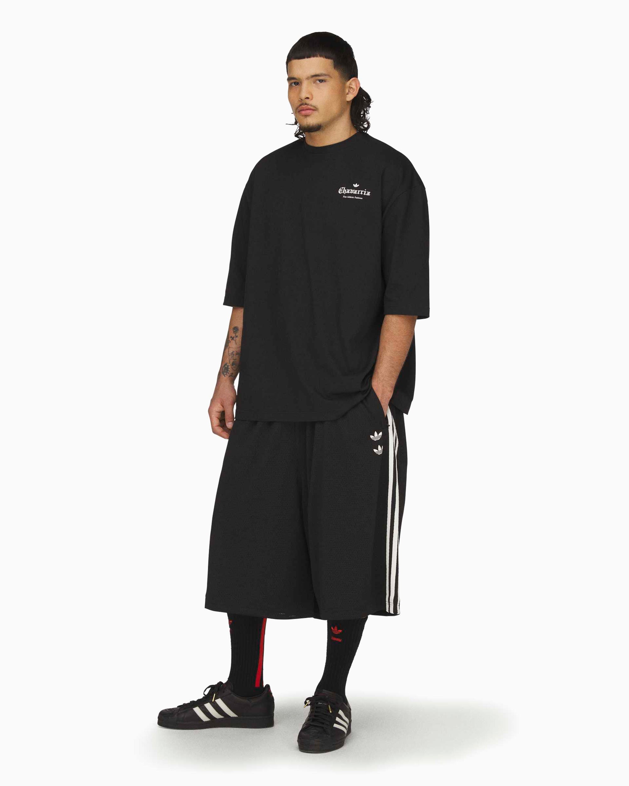 adidas Originals x Willy Chavarria Logo Half-Sleeved Oversize Men's T-