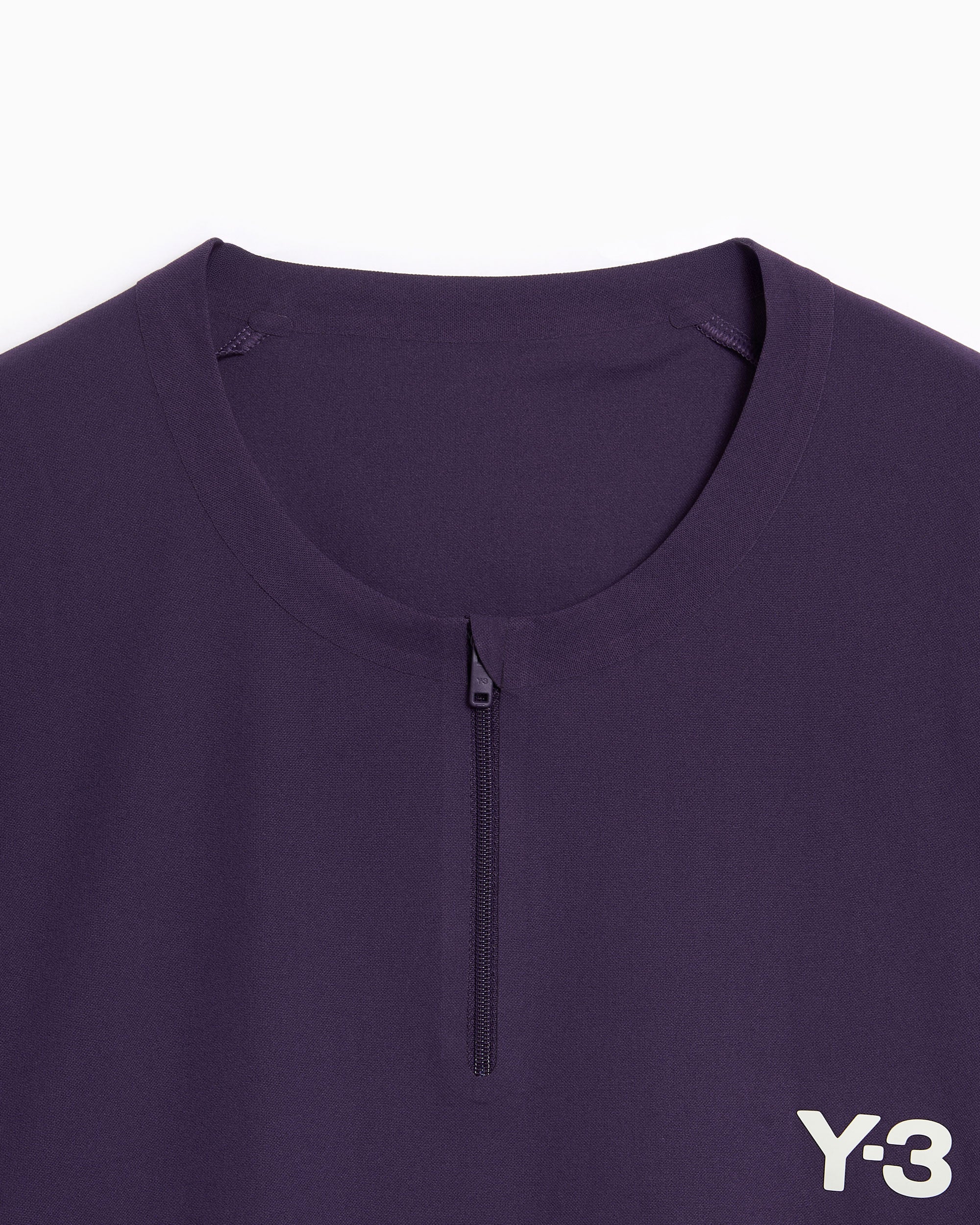 yso9 adidas Y-3 Tennis Pro Logo Zipper Slim Men's T-Shirt