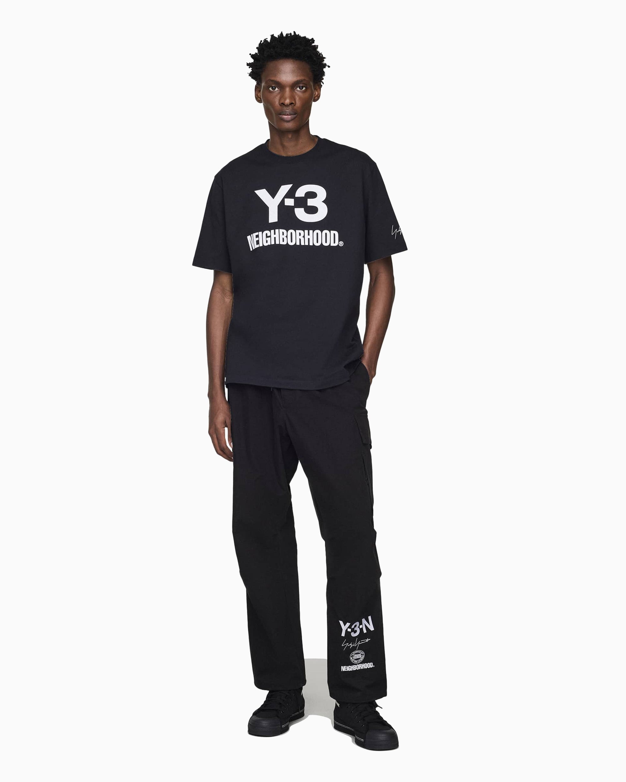 adidas Y-3 x Neighborhood Logo LS Logo Relaxed Men's T-Shirt
