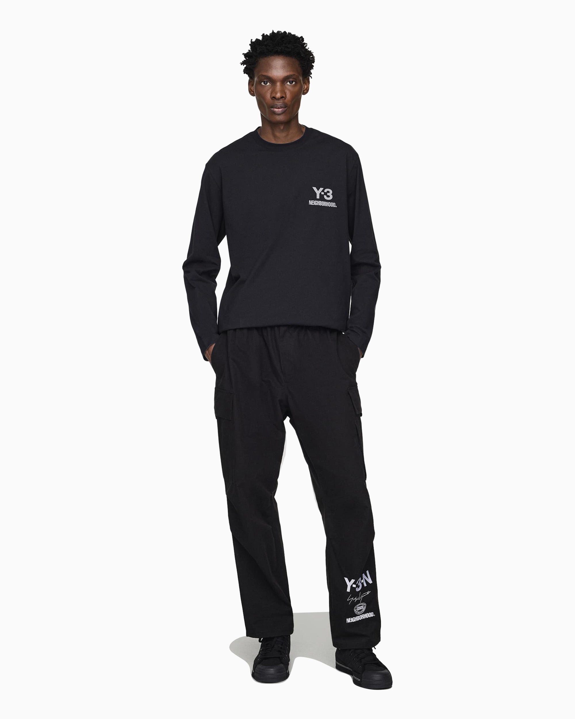 adidas Y-3 x Neighborhood Logo LS Long-Sleeved Relaxed Men's T-Shirt