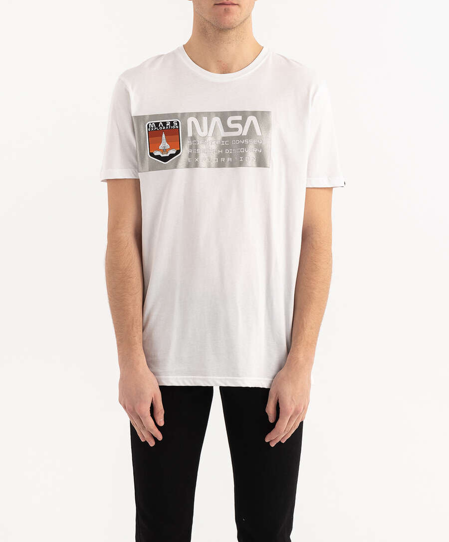 T-Shirt Imprimé Réfléchissant Dans le Dos | Alpha Industries T-Shirt Manches courtes T-Shirt Imprimé Réfléchissant Dans le Dos | Alpha Industries T-Shirt Manches courtes