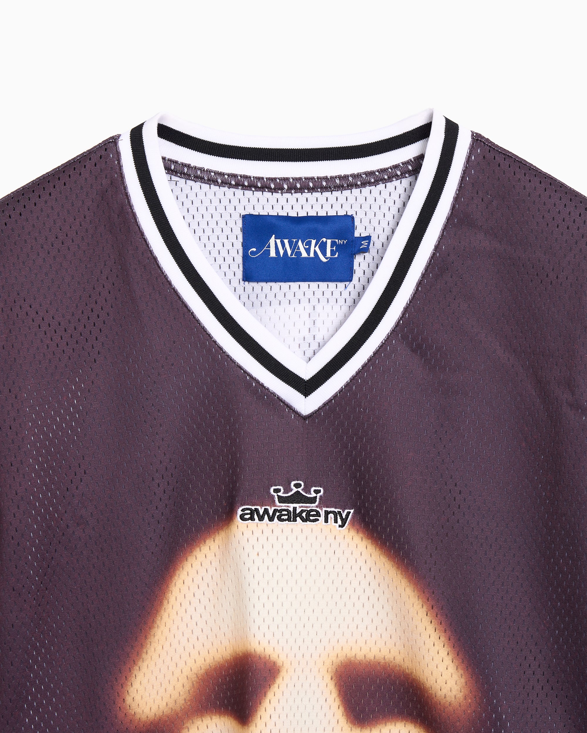 Awake NY Hockey Graphic Long-Sleeved Oversize Men's Jersey T-Shirt