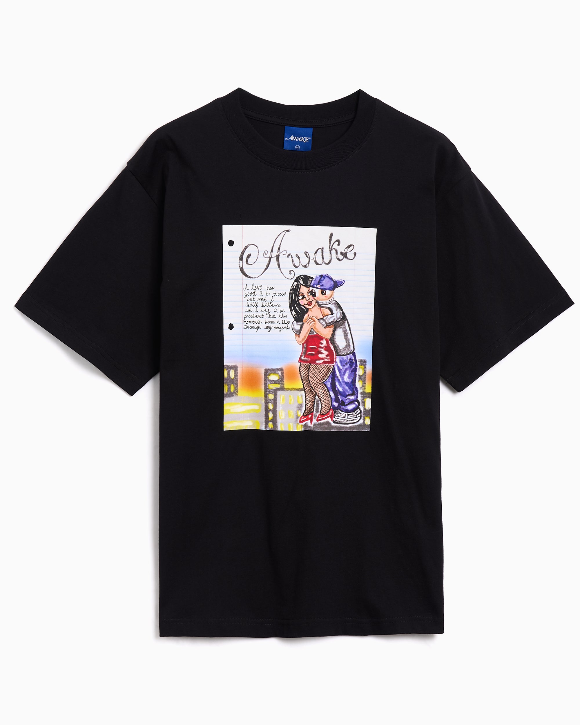 AWAKE NY x UNION アウェイク ニューヨーク ユニオン 別注 アメリカ製 Logo Print Tee ロゴプリントTシャツ XXL BLACK 半袖 MADE IN USA トップス【中古】【AWAKE NY × UNION】 AWAKE NY x UNION アウェイク ニューヨーク ユニオン 別注 アメリカ製