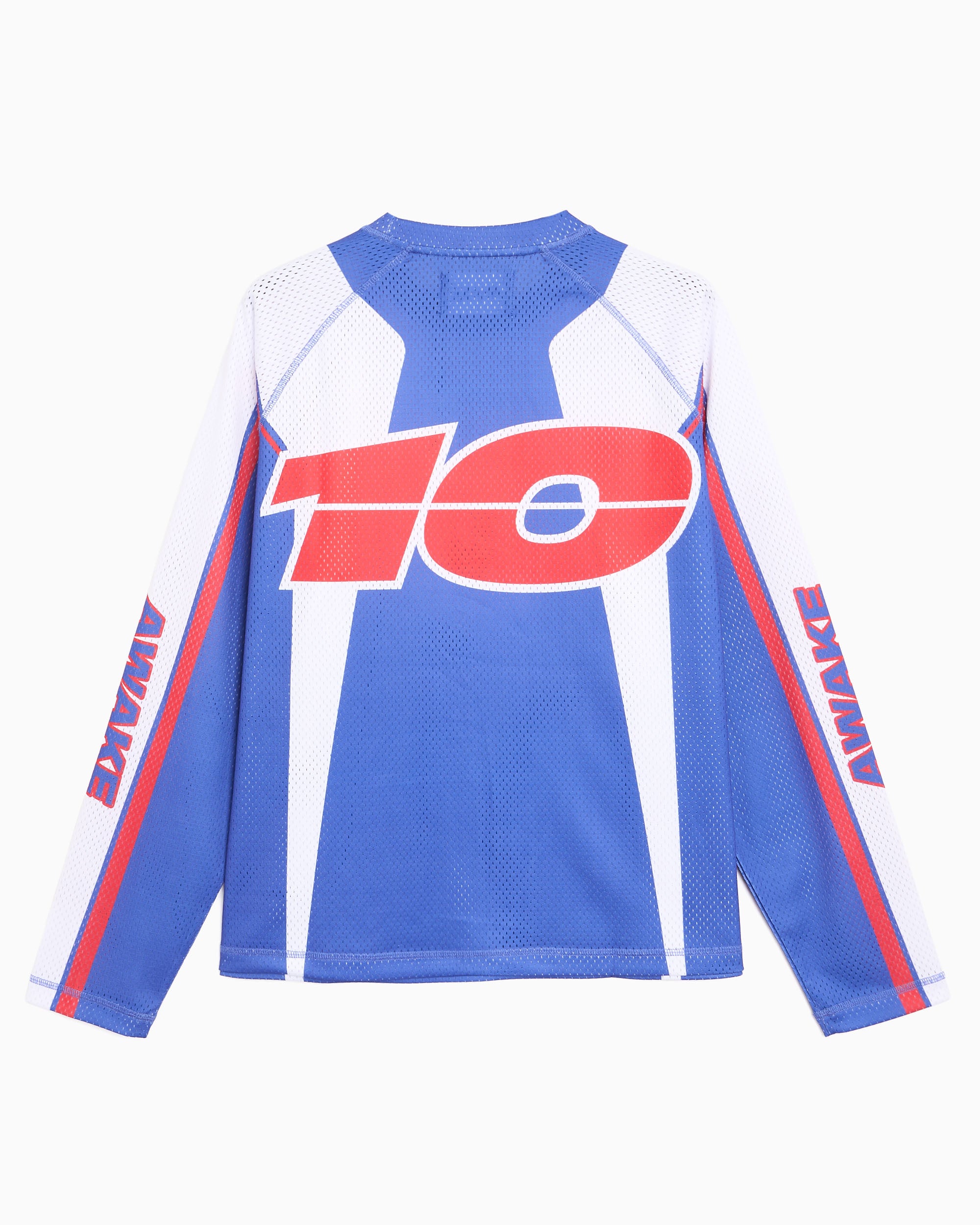 Awake NY Mesh Racer Graphic Long-Sleeved Relaxed Men's Jersey T-Shirt