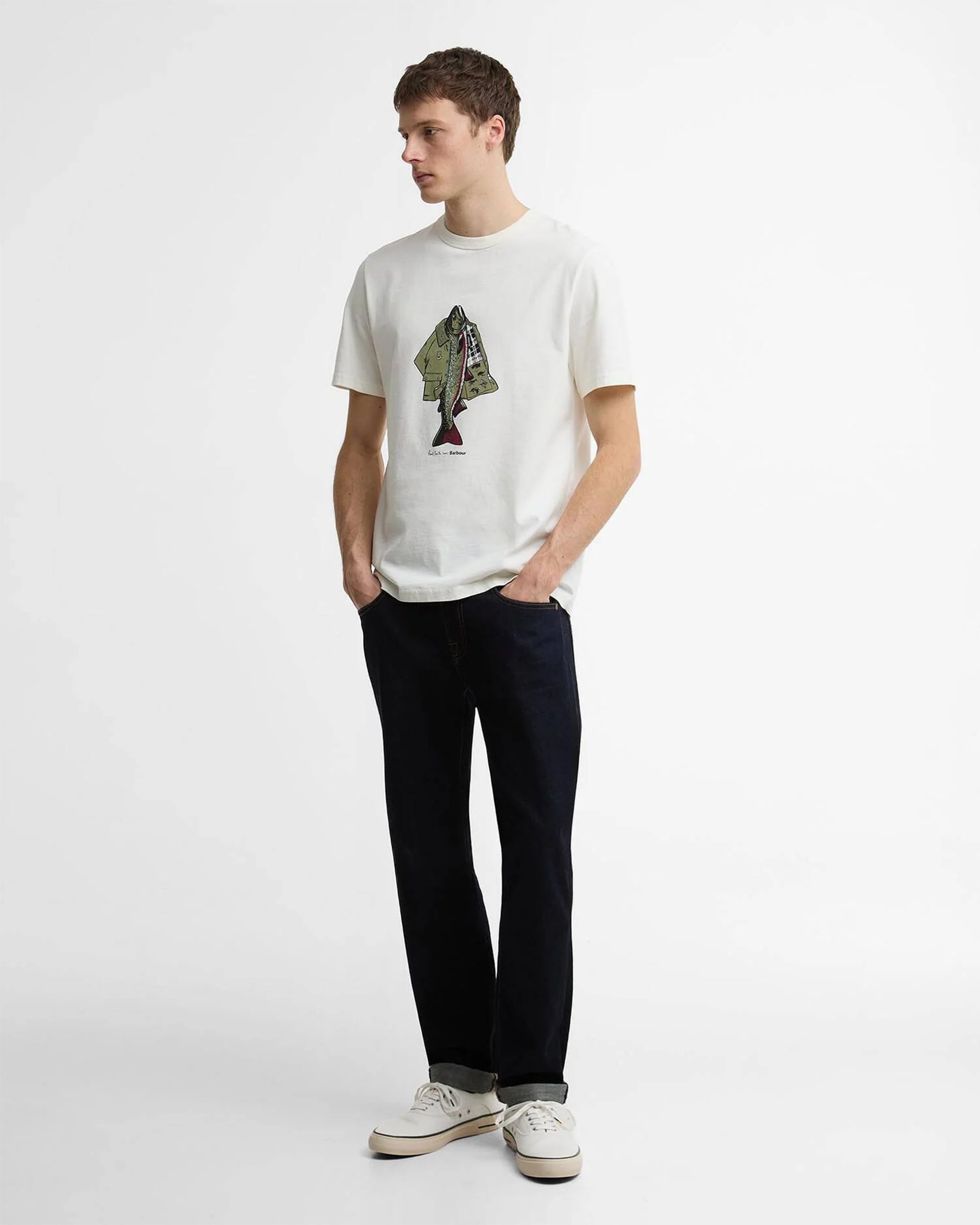 Barbour x Paul Smith Fishing Jacket Graphic Men's T-Shirt