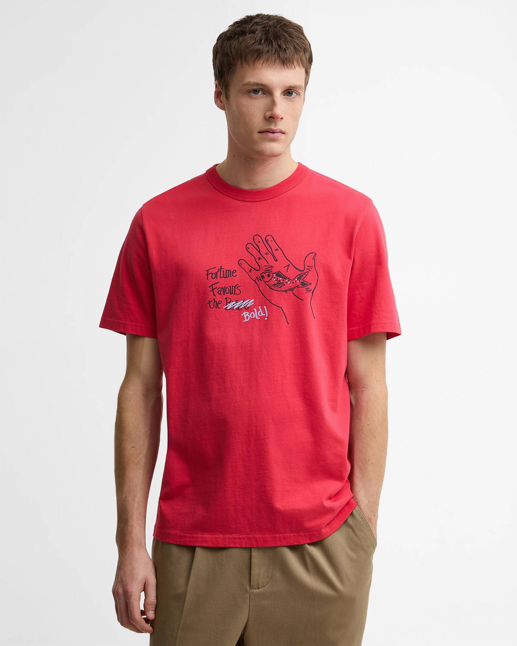 T-Shirts Barbour x Paul Smith Fortune Fish Graphic Men's T-Shirt - MTS1616RE51