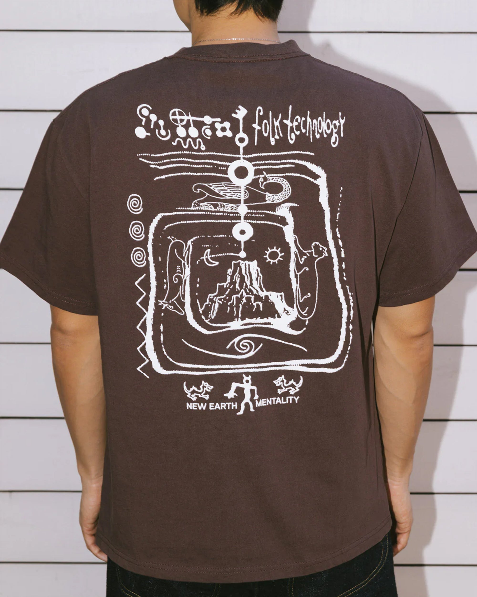 T-Shirts Brain Dead Ancient Knowledge Graphic Men's T-Shirt - BDP26T00005066RD12