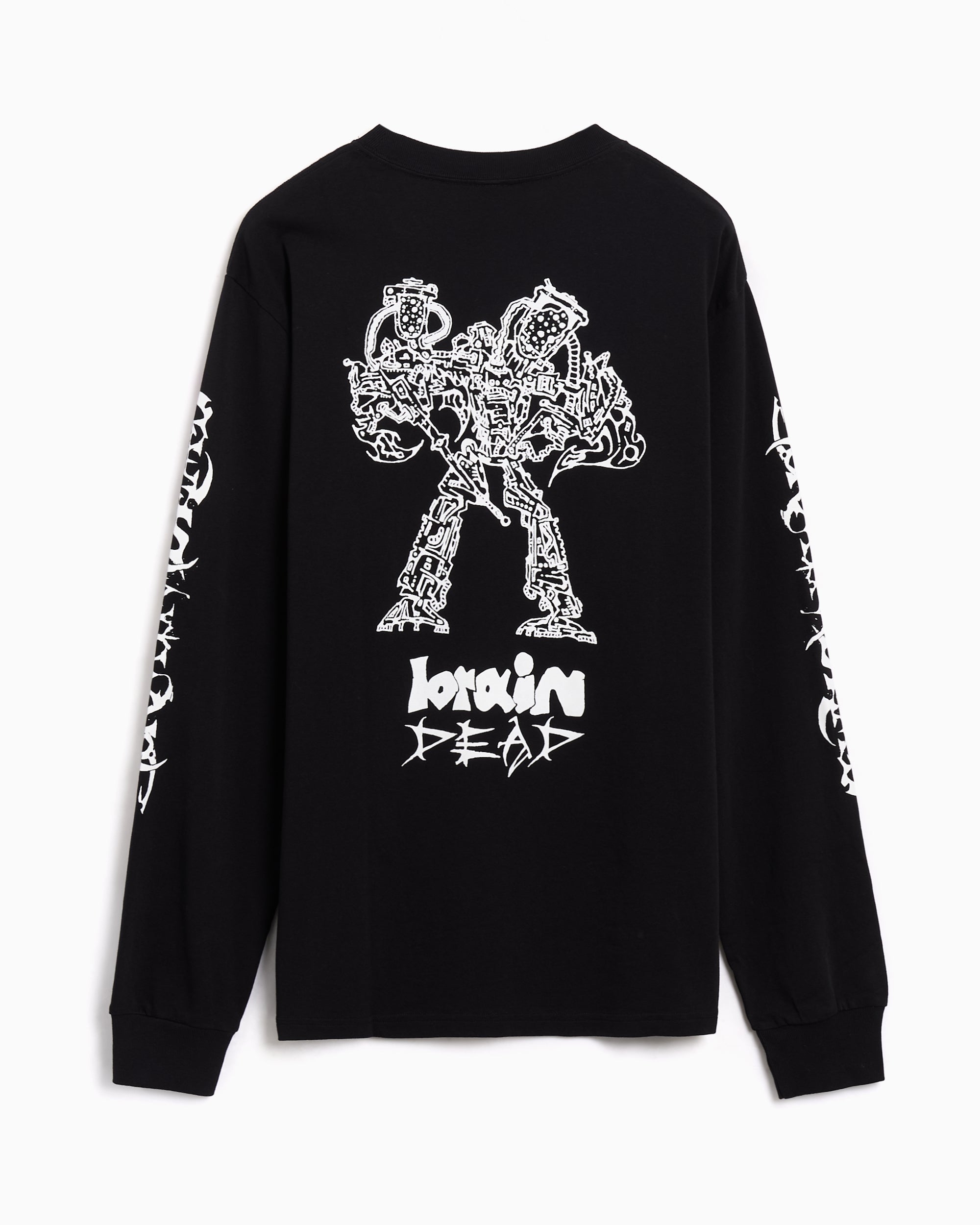 【希少・M】BRAIN DEAD ブレインデッド ニットポロシャツ ヘッドロゴ Brain Dead Skull Mech Graphic Long-Sleeved Relaxed Men's T-Shirt