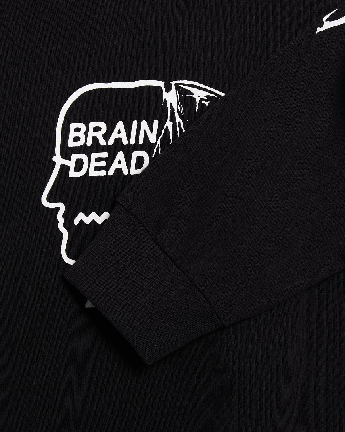 Brain Dead Skull Mech Graphic Long-Sleeved Relaxed Men