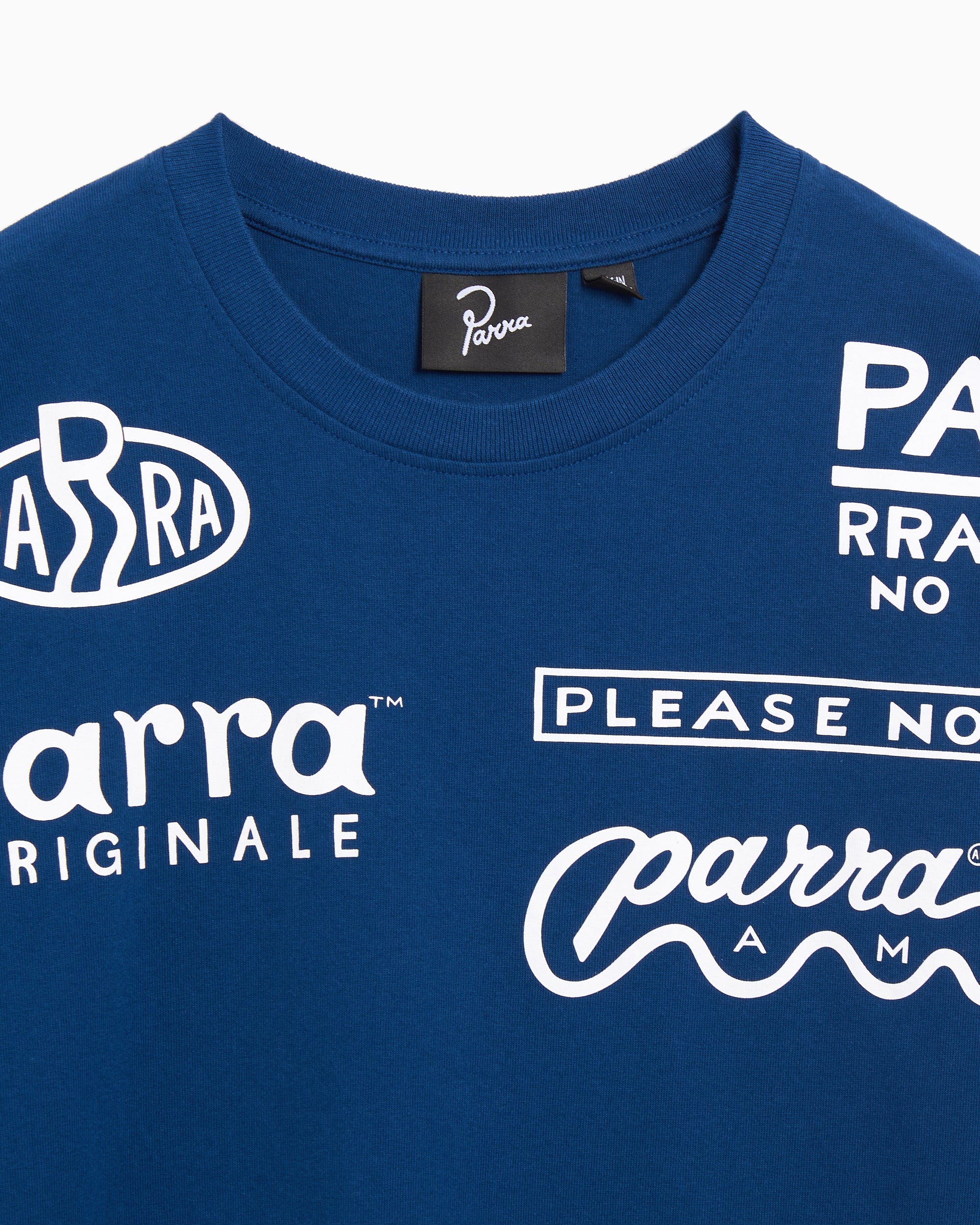T-Shirts by Parra Media Training Logo Men's T-Shirt - 54405-BLUE