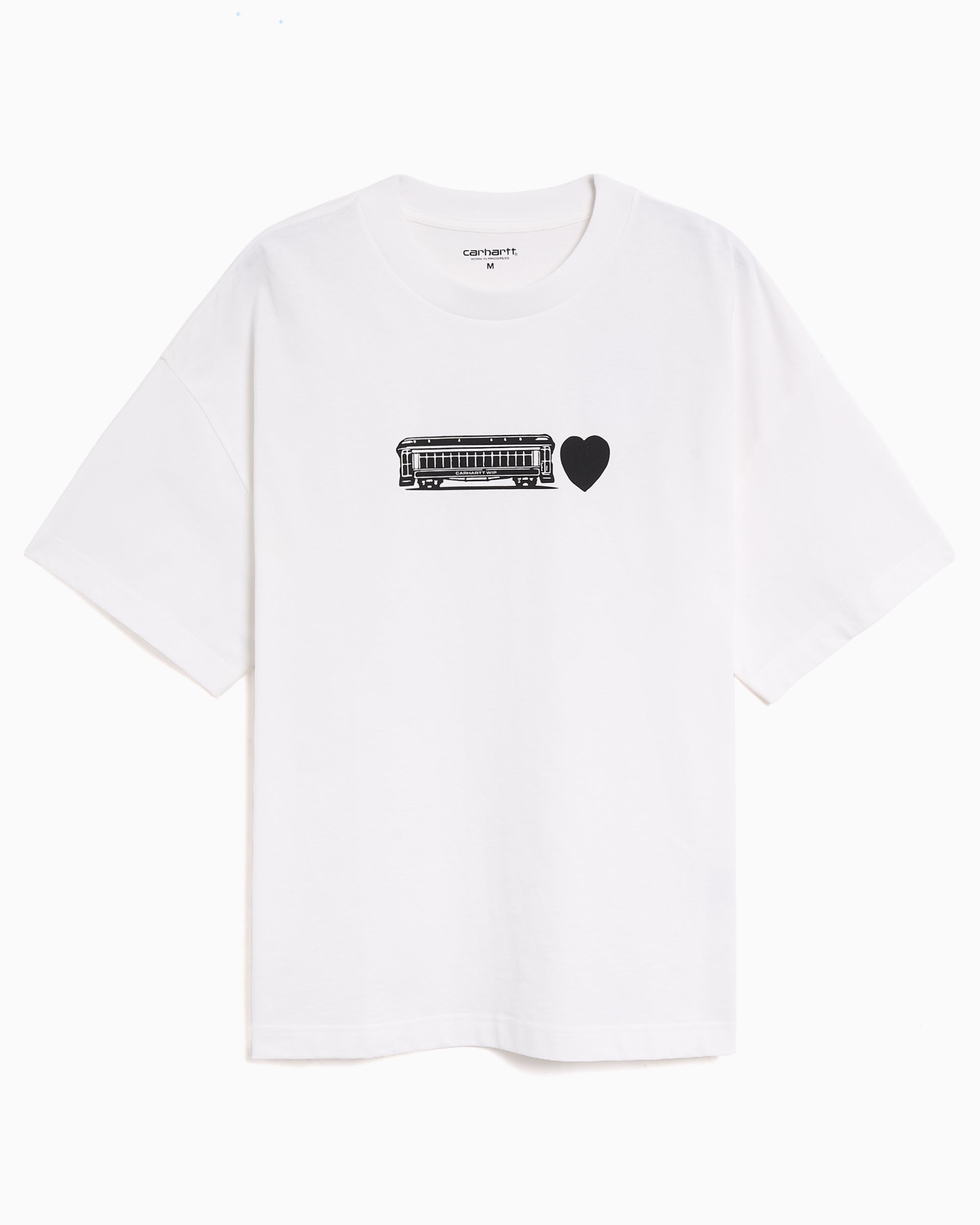 Camiseta con gráfico Relaxed Carhartt WIP Deconstructed Label para hombre Blanco XS