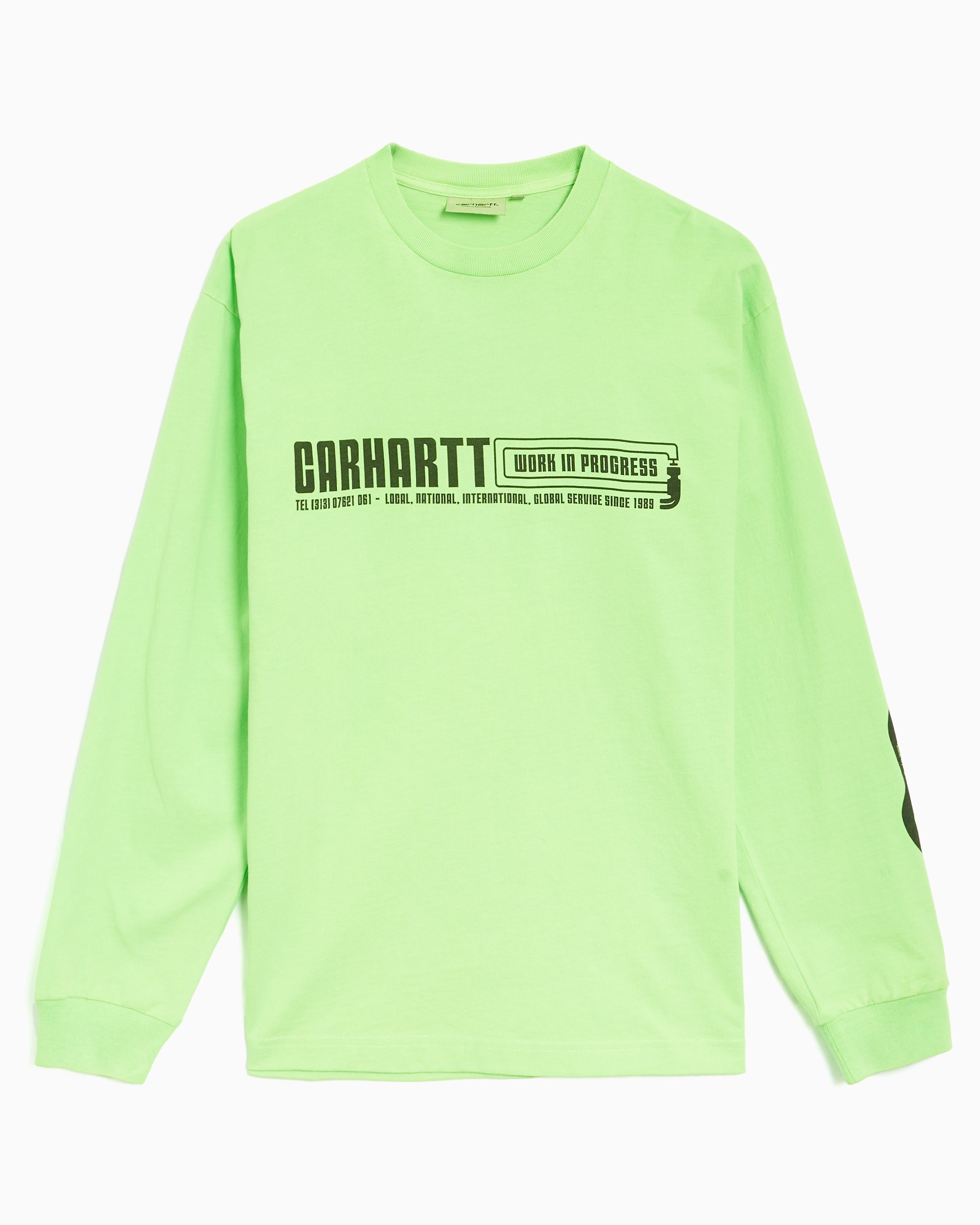 T-Shirts Carhartt WIP Industry Men's Loose Fit Long Sleeve T-Shirt Relaxed Men's T-Shirt - I034411-2N7GD