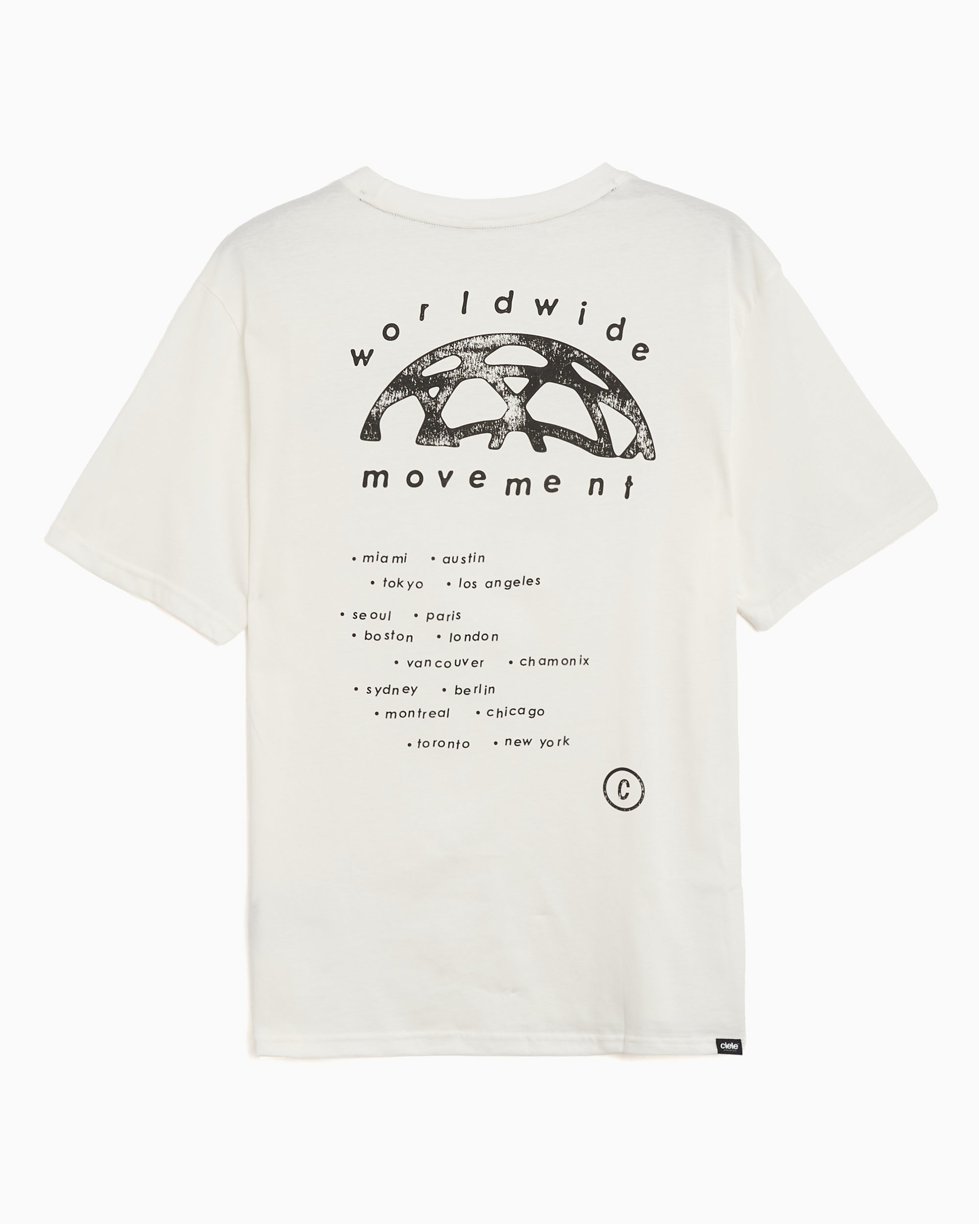 T-Shirts Ciele Athletics WWM 026 Trooper Graphic Relaxed Men's T-Shirt - U-1-TS-0303-WH001