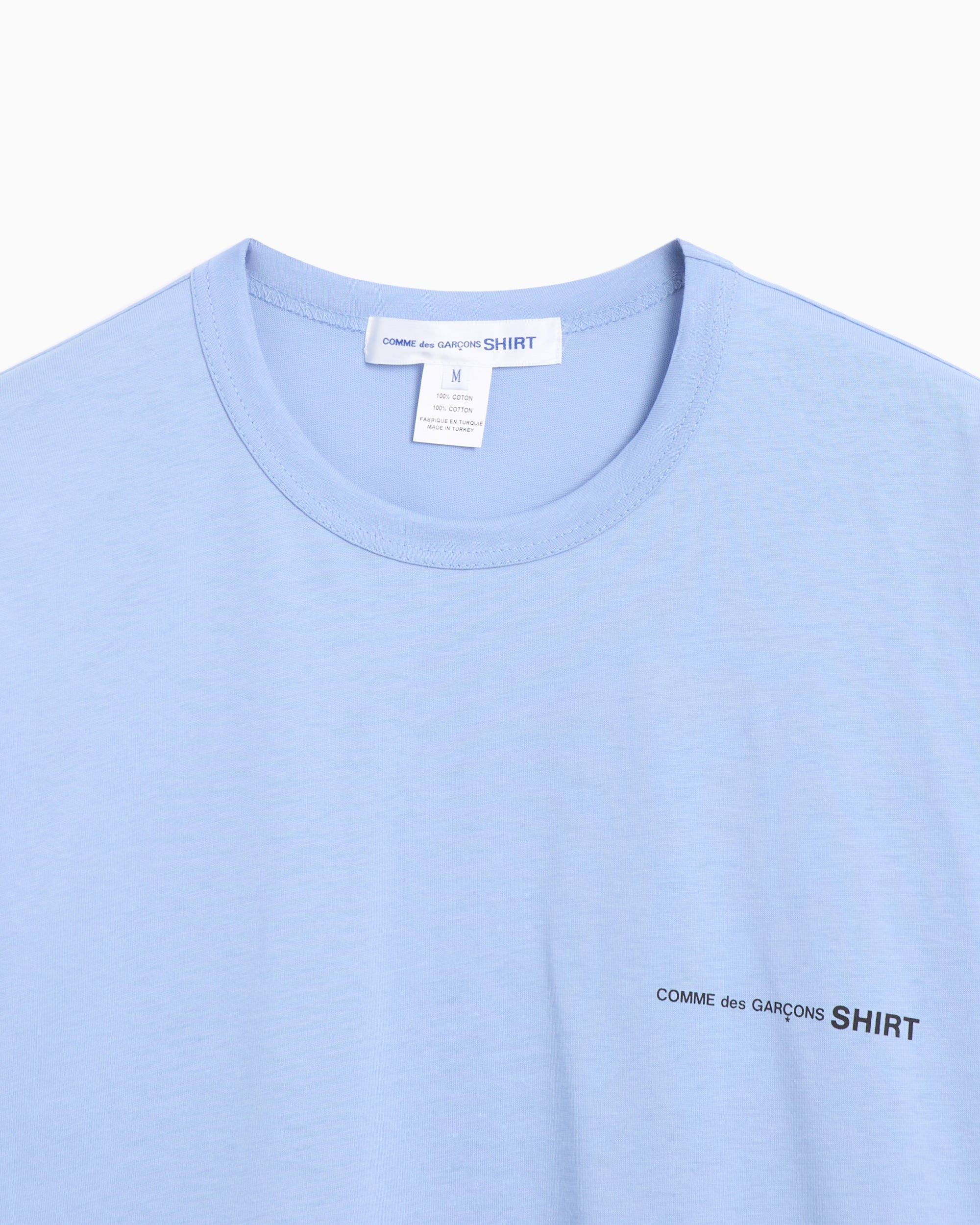 Comme Des Garçons Shirt Logo Men's Knit T-Shirt Relaxed Men's T-Shirt