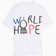 T-Shirt avec graphique Oversize Comme Des Garçons Shirt x Dan Perjovschi "World Hope" pour homme