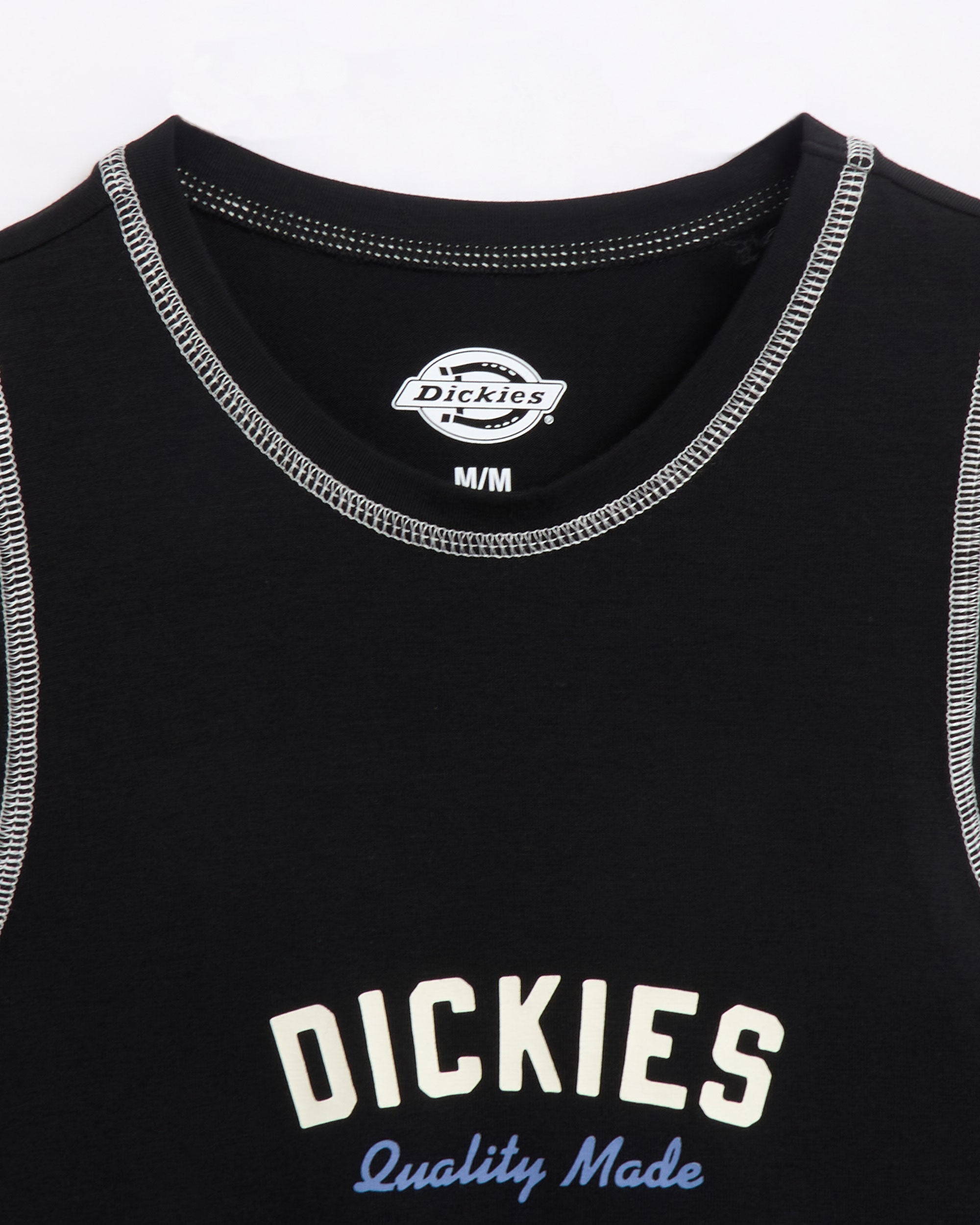 T-Shirts Dickies Racer Top - tienen algodón reciclado Slim Women's T-Shirt - DK0A4Z8GBLK1