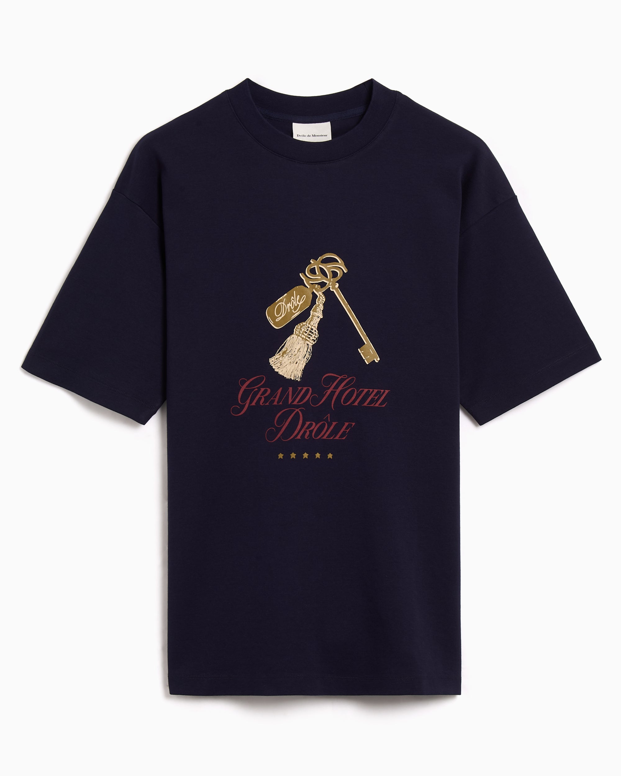 T-Shirts Drôle de Monsieur Grand Hotel Relaxed Men's T-Shirt - TS261-CO002-NY