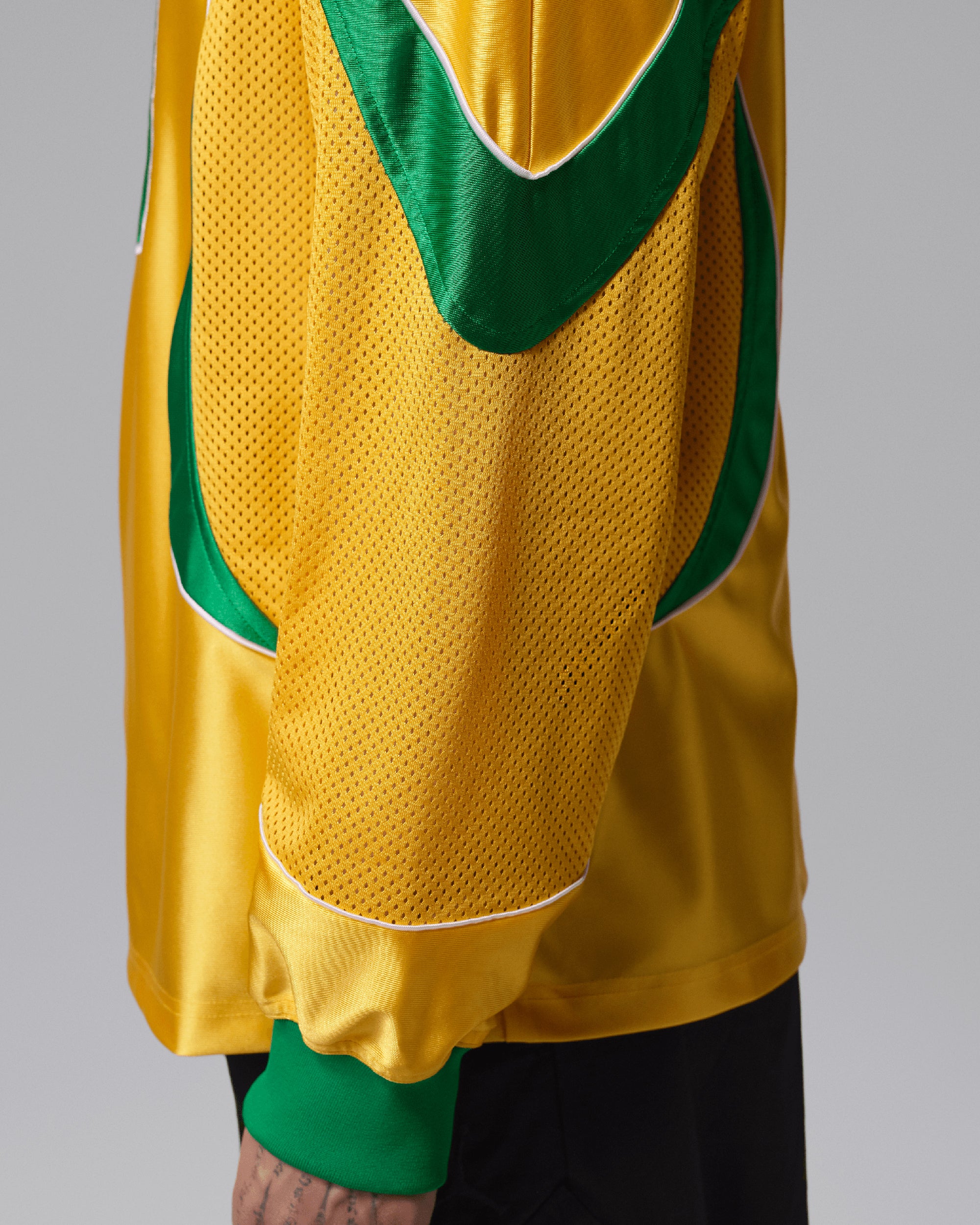 Jordan Brasil Goalkeeper Logo Long-Sleeved Relaxed Men's Jersey T-Shir