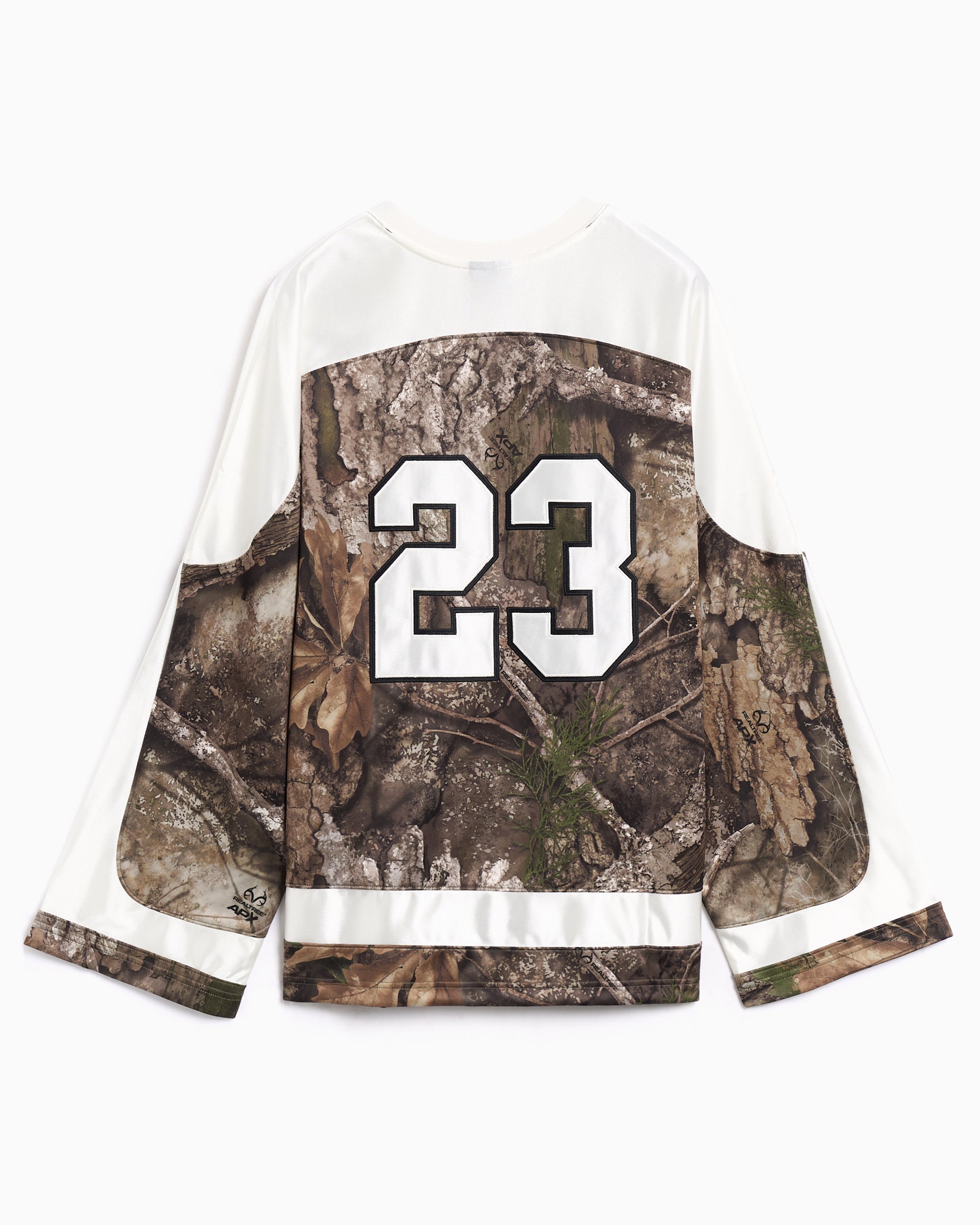 Jordan Brooklyn Realtree Camo Print Half-Sleeved Oversize Men's Jersey