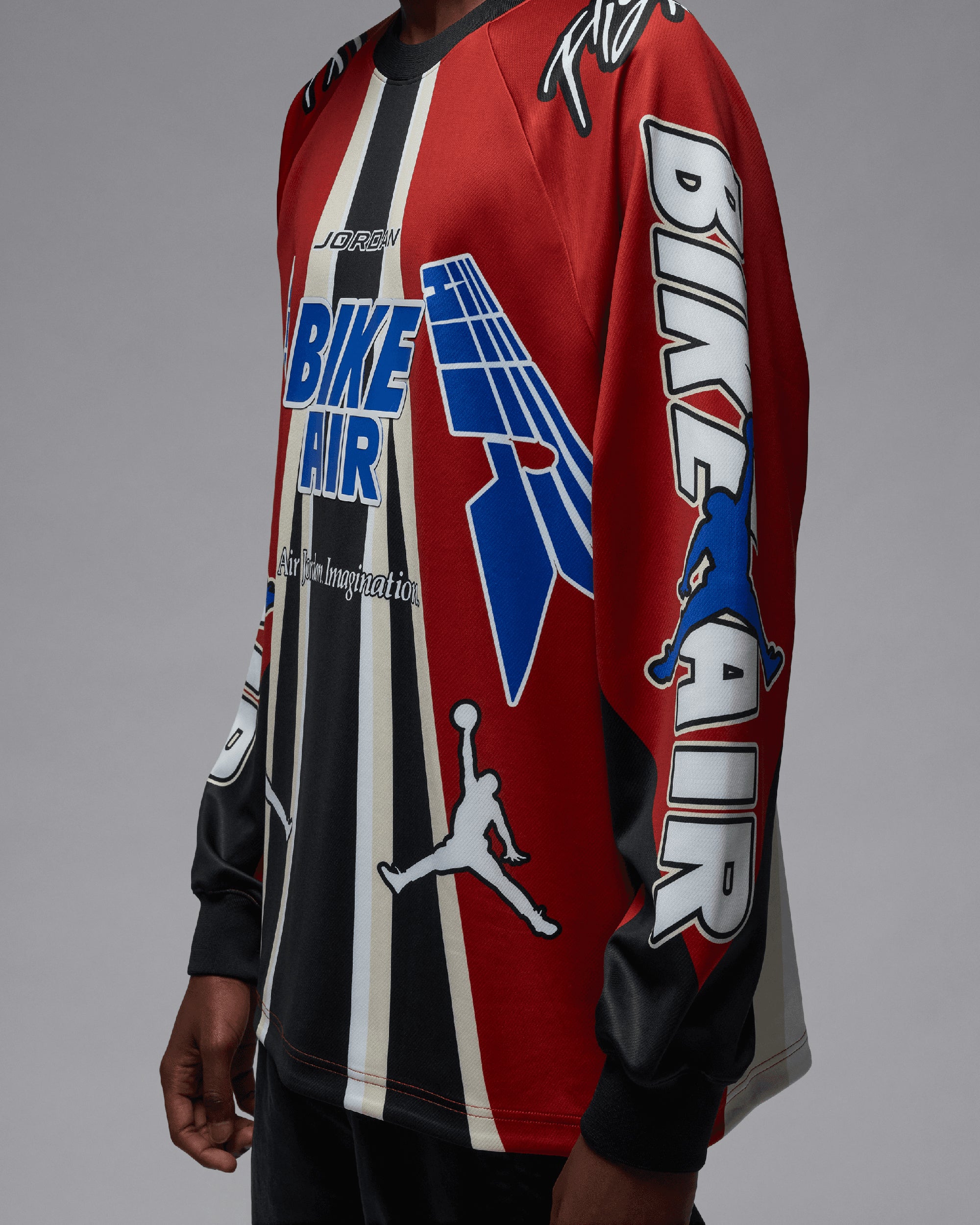 Jordan x Nigel Sylvester Bike Men's Long Sleeve T-Shirt Oversize Men's