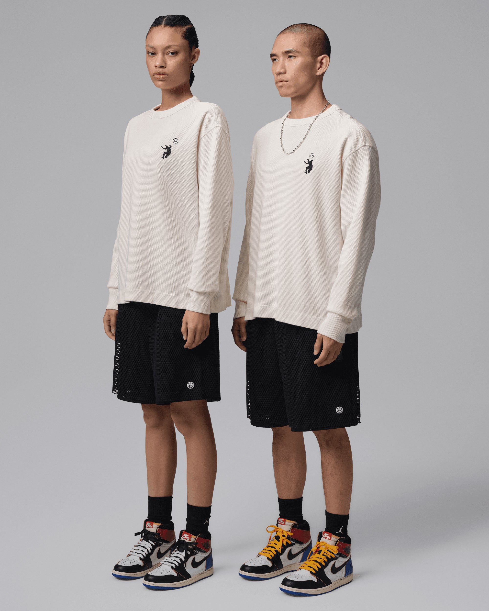 Jordan x UNION LA x Fragment Thermal Logo Long-Sleeved Relaxed Men's T