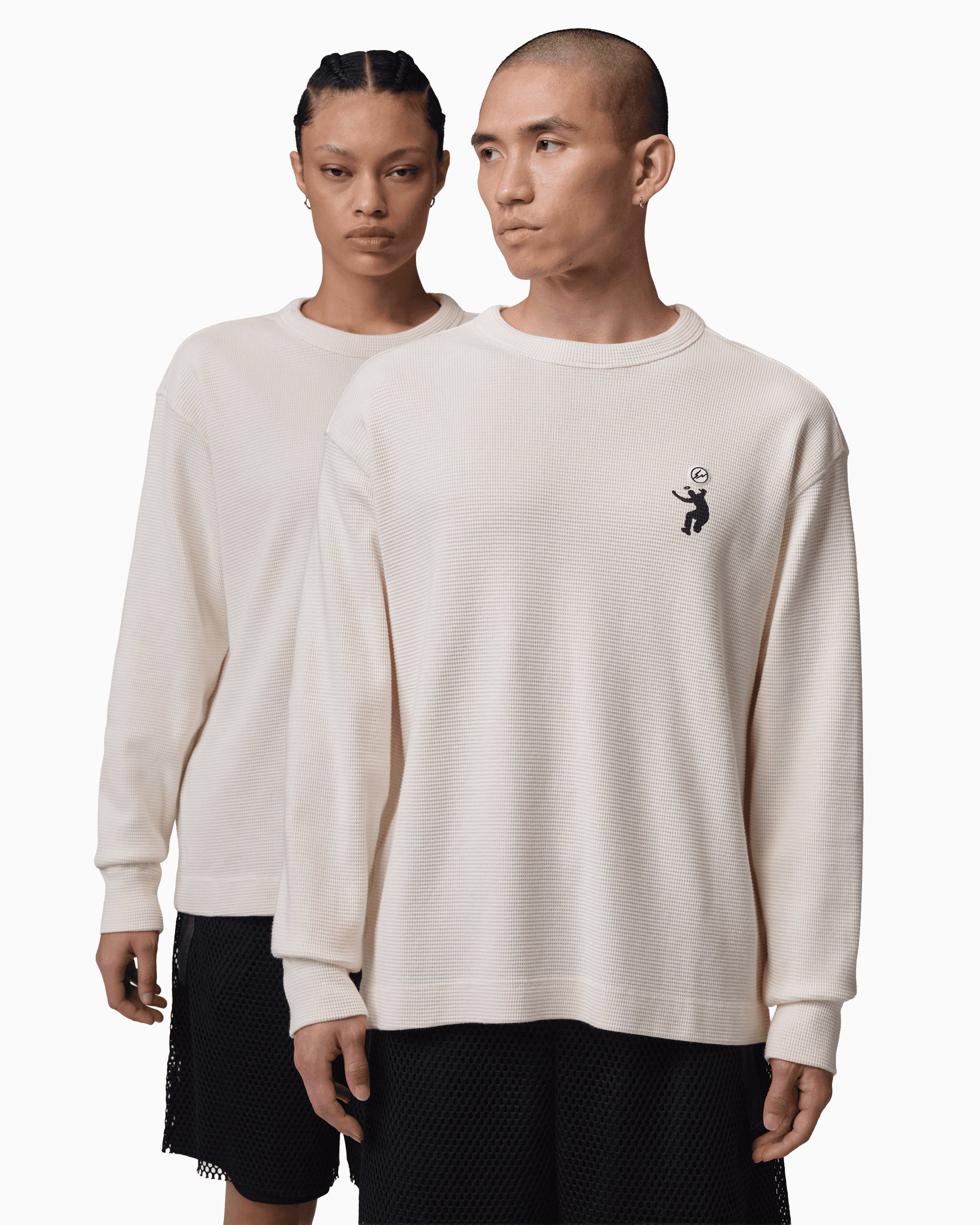 トップス Nike Jordan x FRAGMENT x UNION Thermal Jordan x UNION LA x Fragment Thermal Logo Long-Sleeved Relaxed Men's T