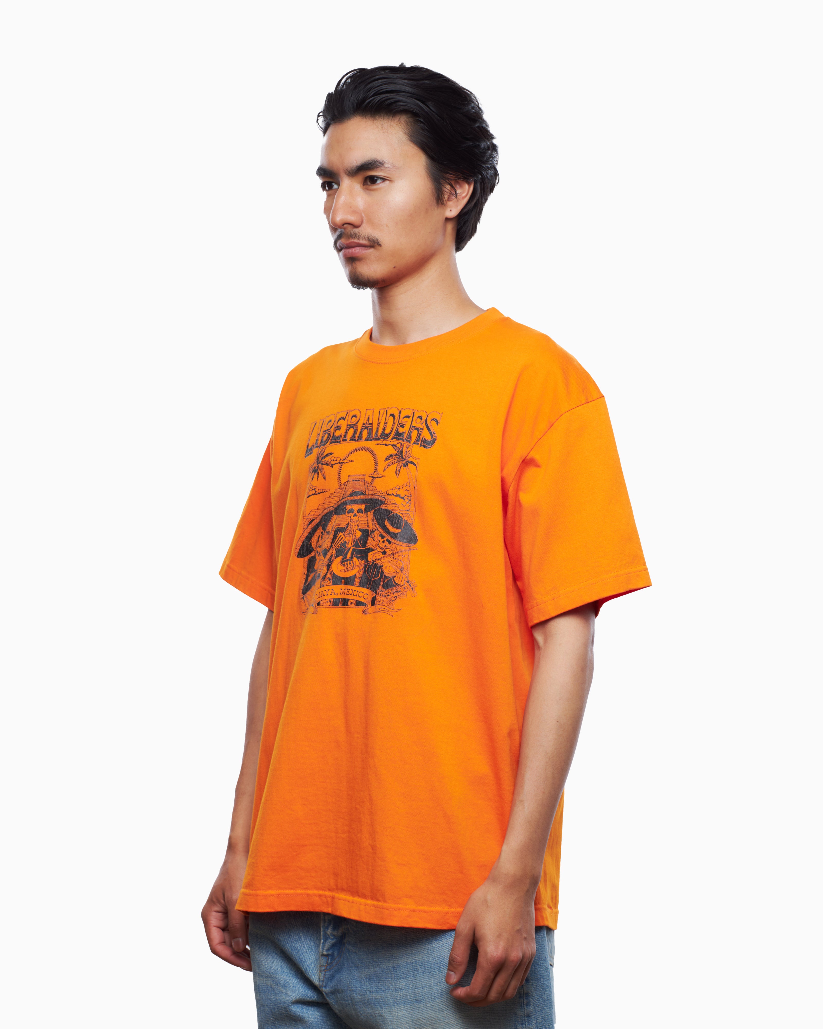 T-Shirts Liberaiders® Liberaiders® Calavera Parade Men's T-Shirt Men's T-Shirt - 756072303-ORANGE