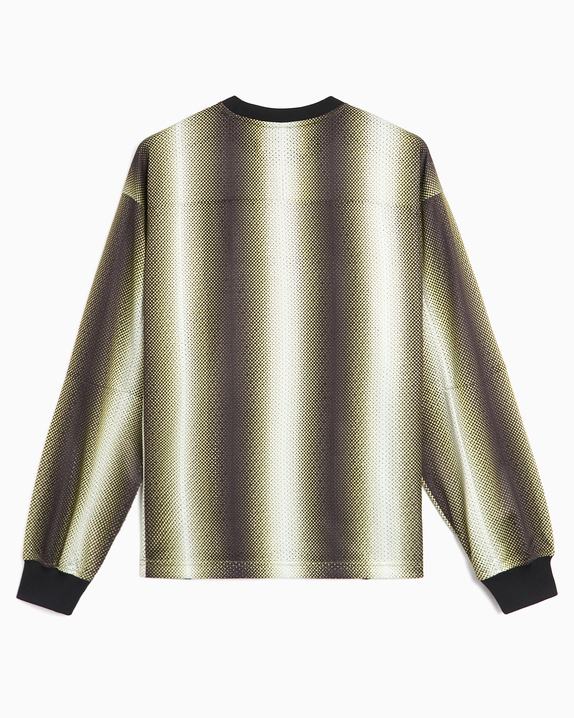 T-Shirts Metalwood Digital Hombre Striped Long-Sleeved Relaxed Men's Jersey T-Shirt - 26SS-04-03_GRN