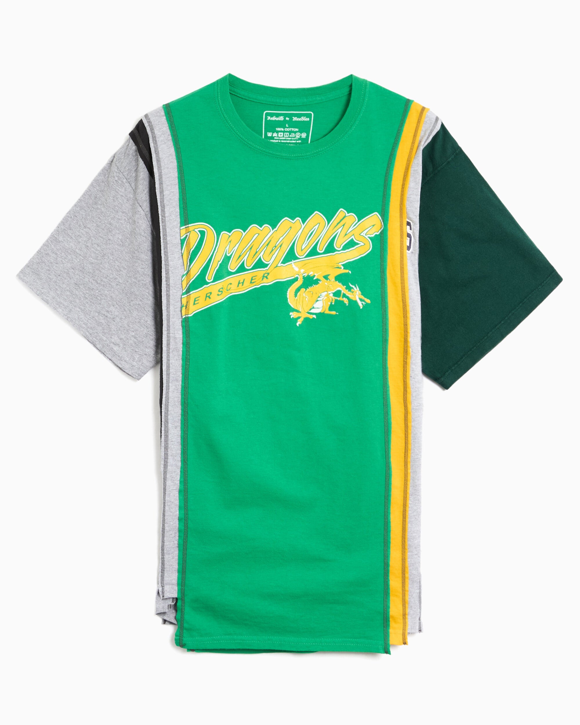 T-Shirts Needles 7 Cut College Graphic Relaxed Unisex T-Shirt - SX500-Assorted-L-1