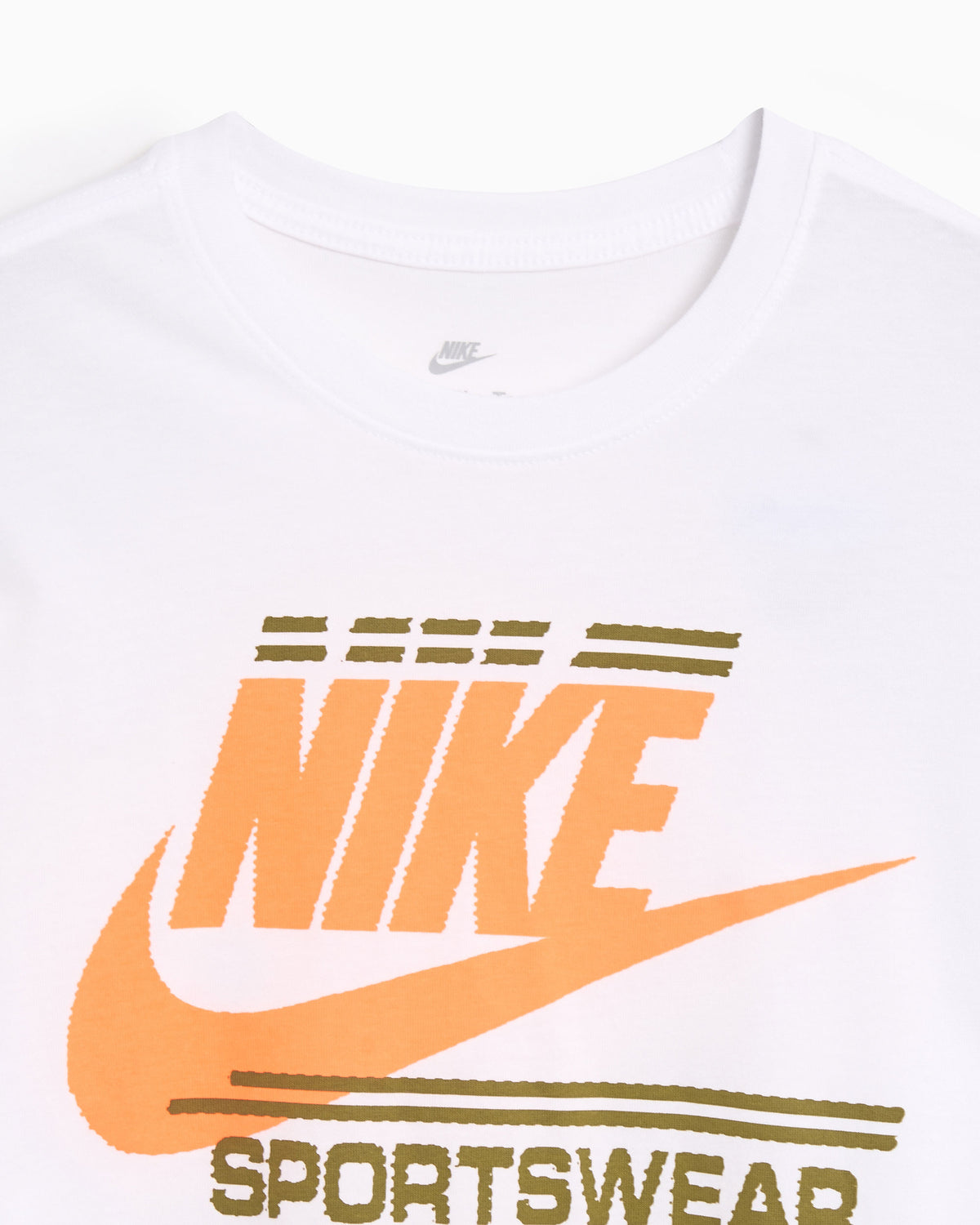 nike sportswear nike t shirt orange logo