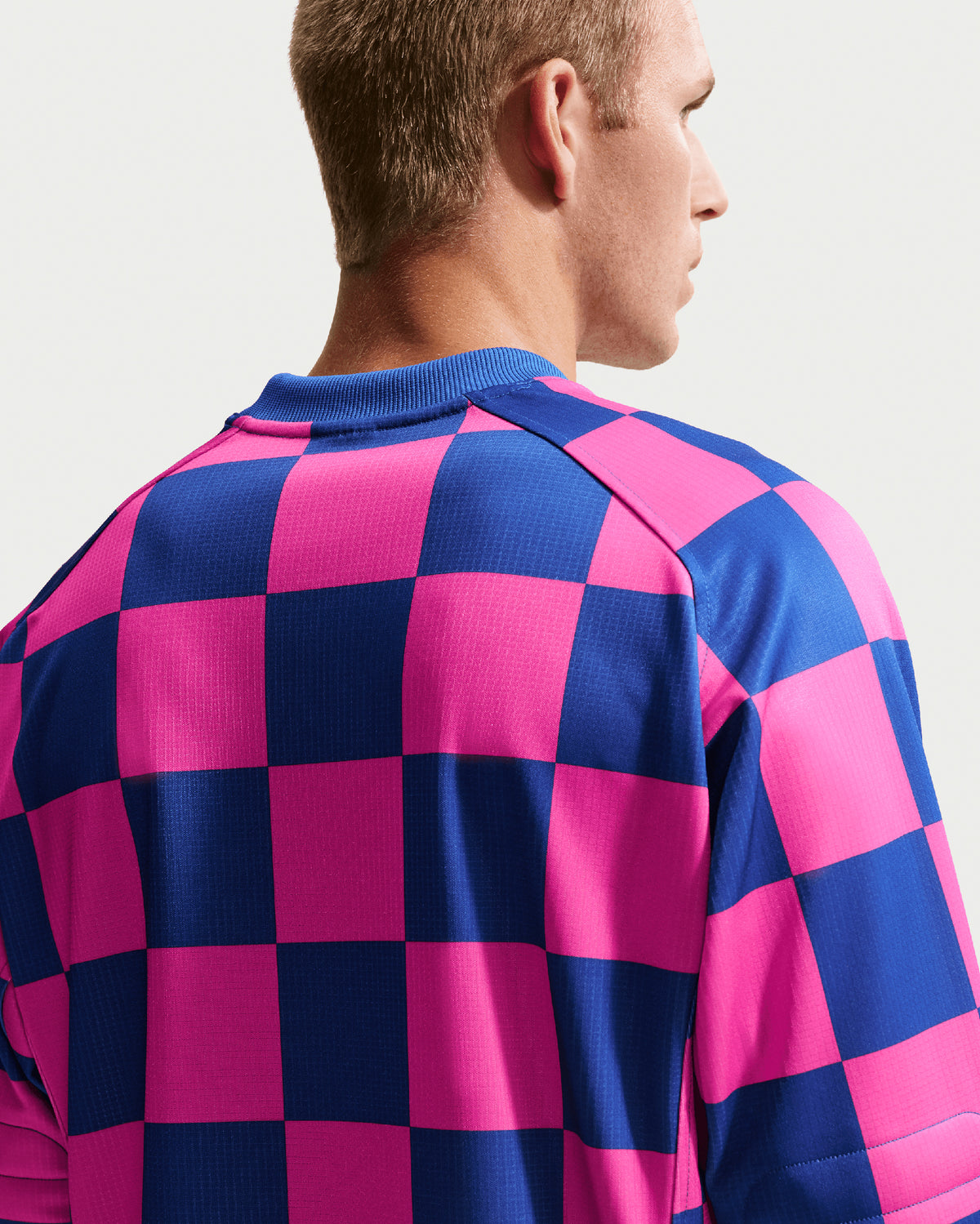 Nike Sportswear Club Goalie Plaid Long-Sleeved Relaxed Men's Jersey T-Shirt — photo 5