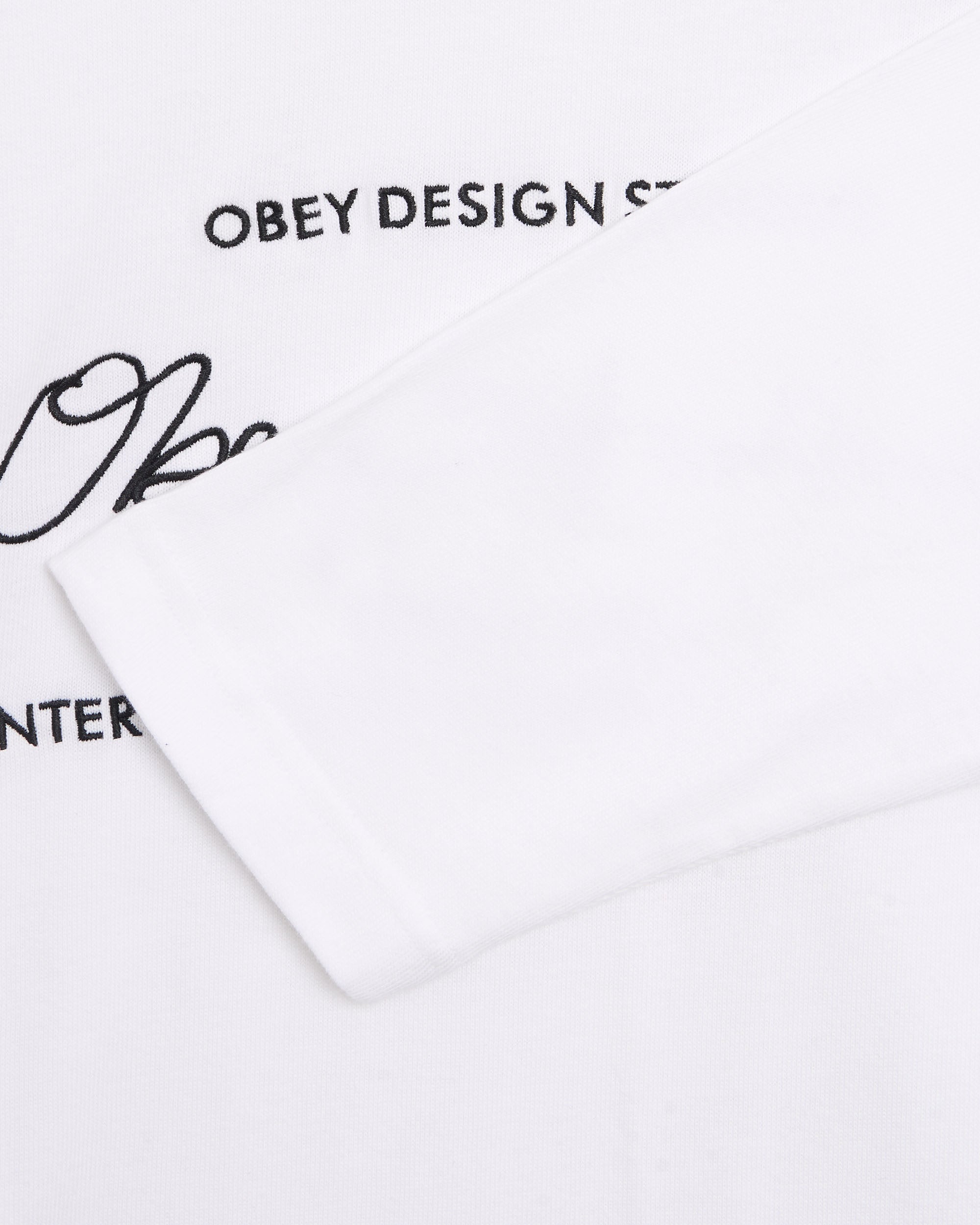 T-Shirts OBEY Clothing League Embroidered Long-Sleeved Men's T-Shirt - 131030145-WTM