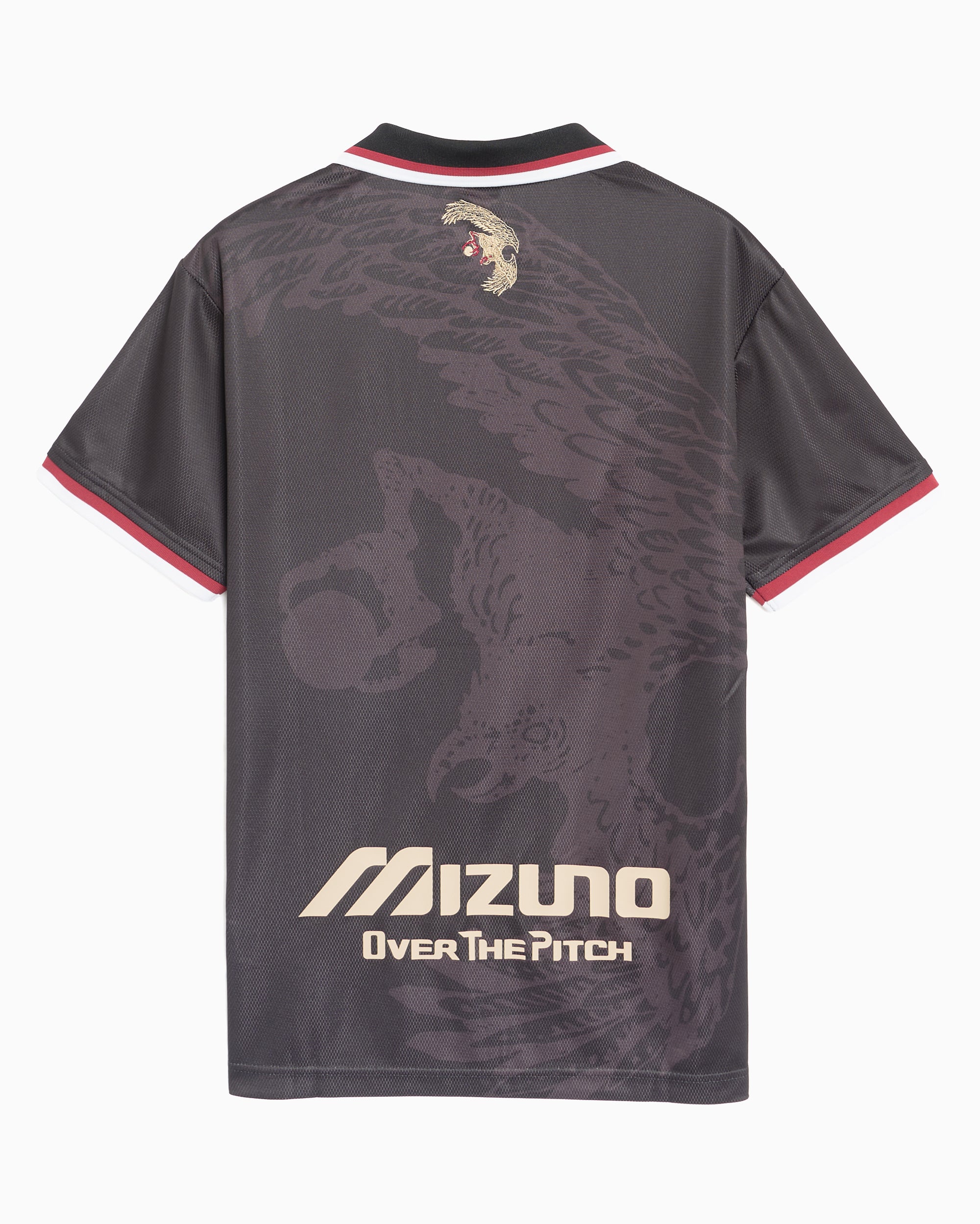 OVER THE PITCH x Mizuno Football Logo Men's Jersey T-Shirt