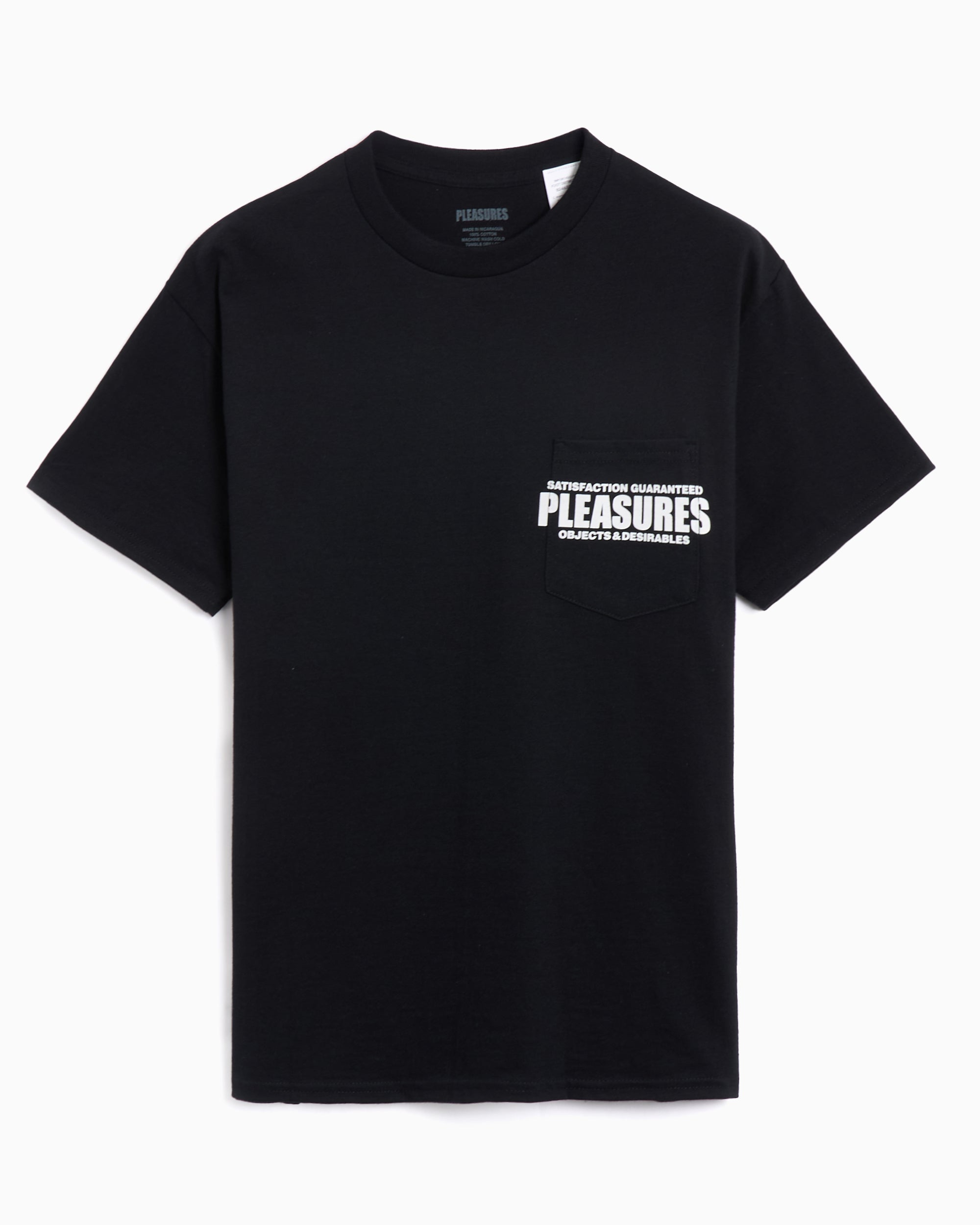 T-Shirts Pleasures Staff Pocket Men's T-Shirt Men's T-Shirt - P24W044-BLACK