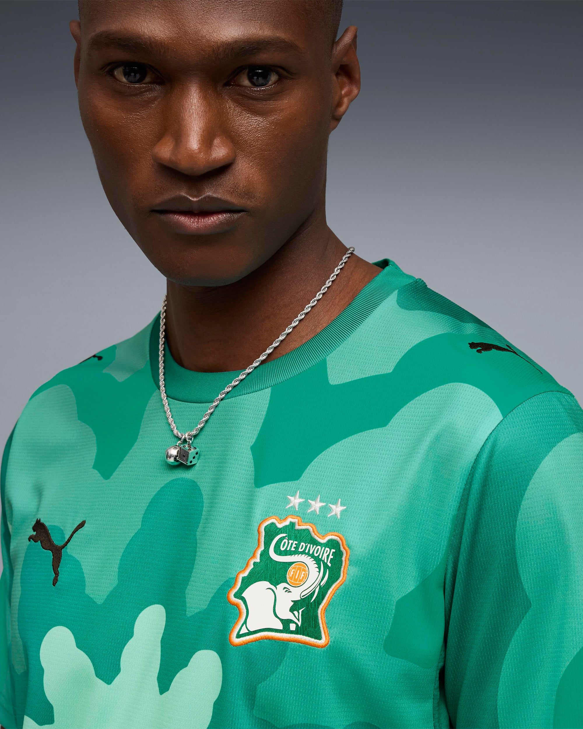 Puma x Salehe Bembury x Ivory Coast Goalkeepers Logo Men's Jersey T-Sh